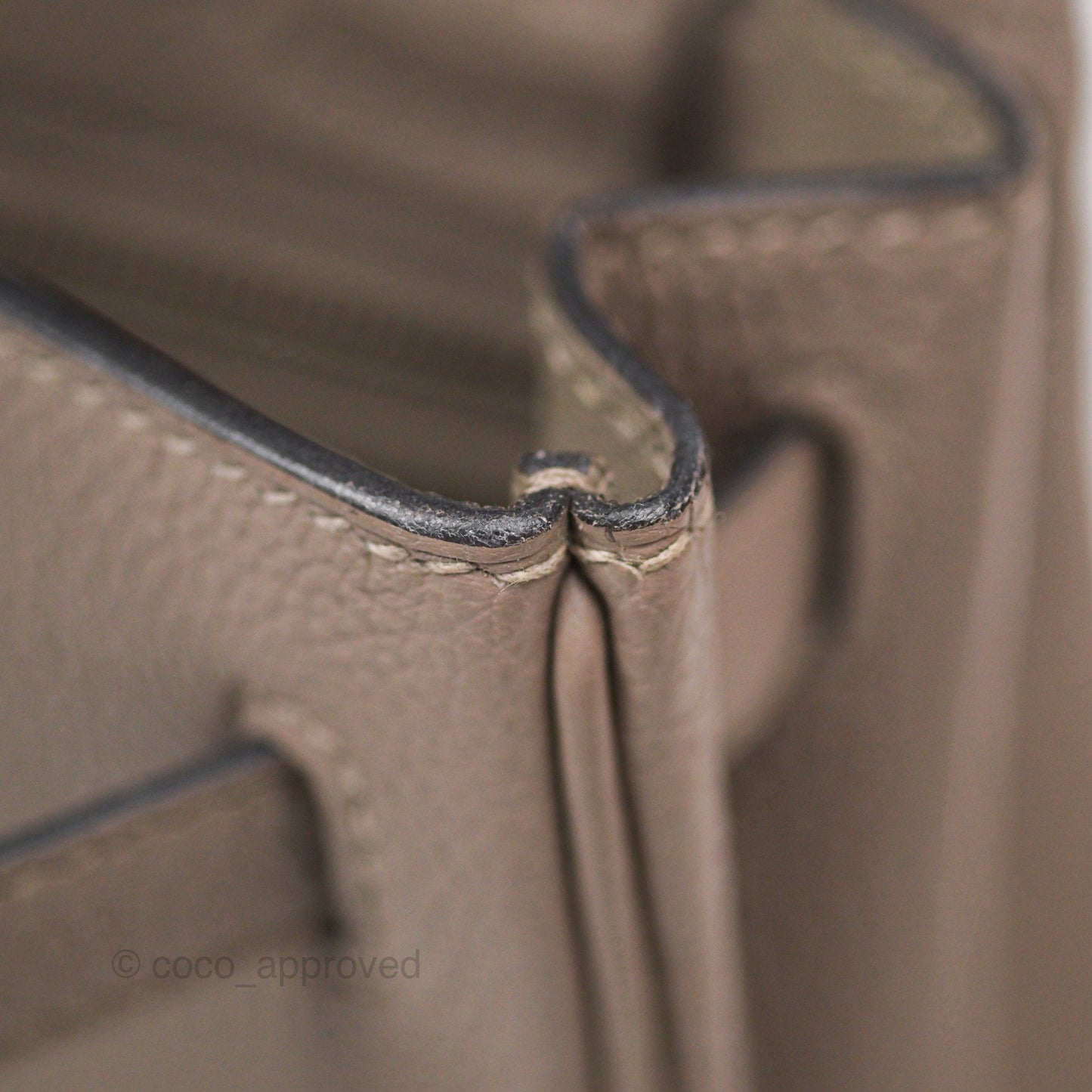 Hermès Retourne Kelly 25 Gris Asphalte M8 Togo Palladium Hardware