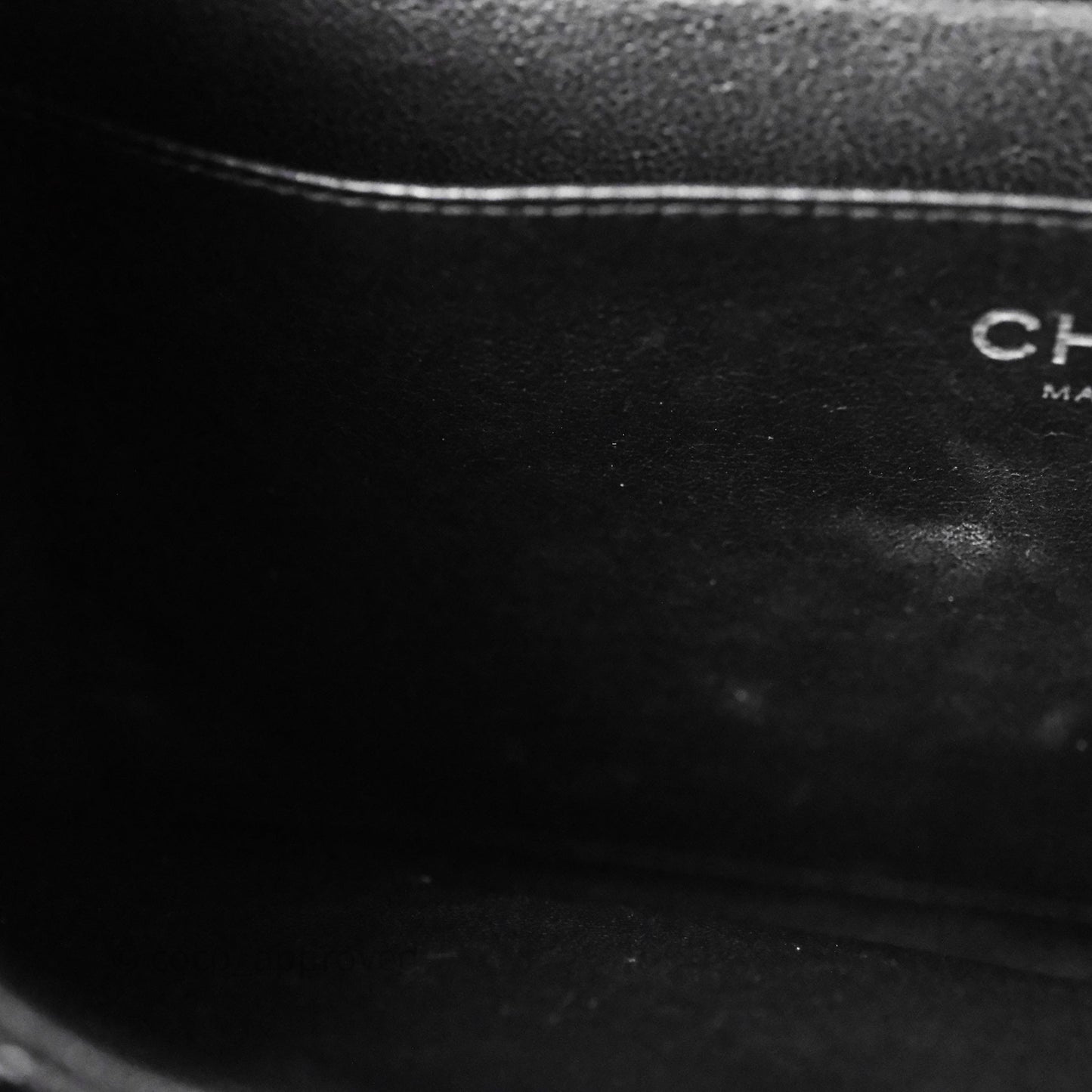 Chanel Quilted Clutch with Chain Black Caviar Silver Hardware