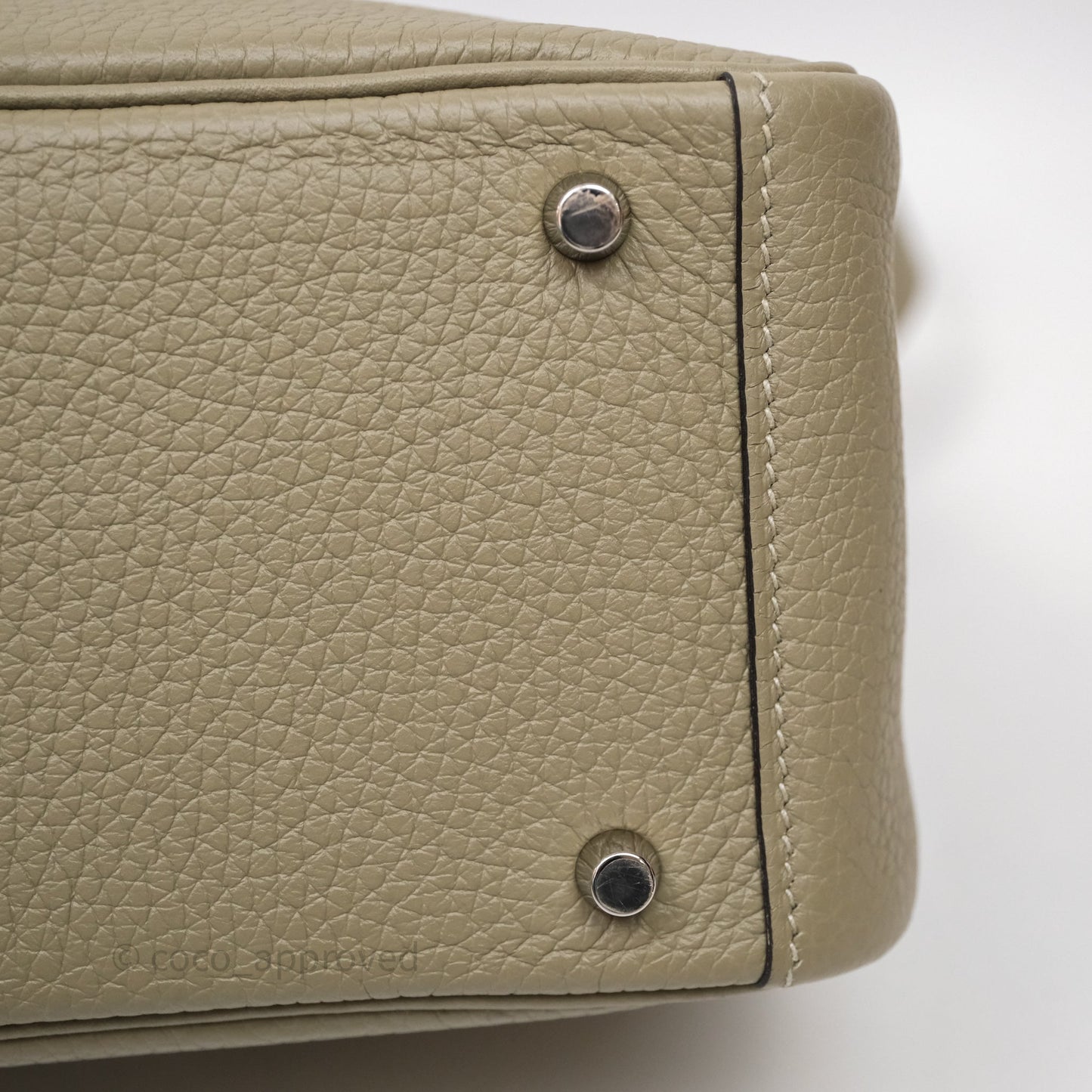 Hermès Mini Lindy 20 Sauge Q1 Clemence Palladium Hardware
