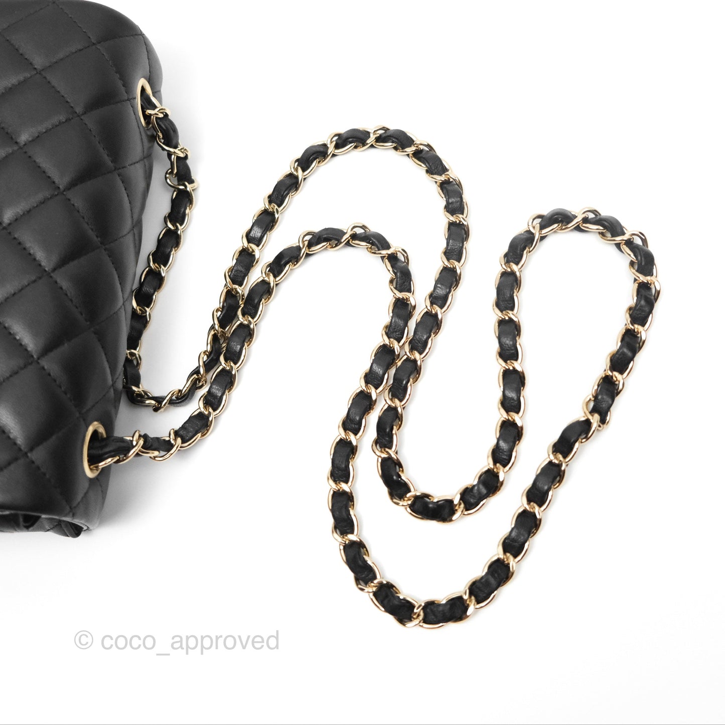 Chanel Mini Rectangular Quilted Black Lambskin Gold Hardware