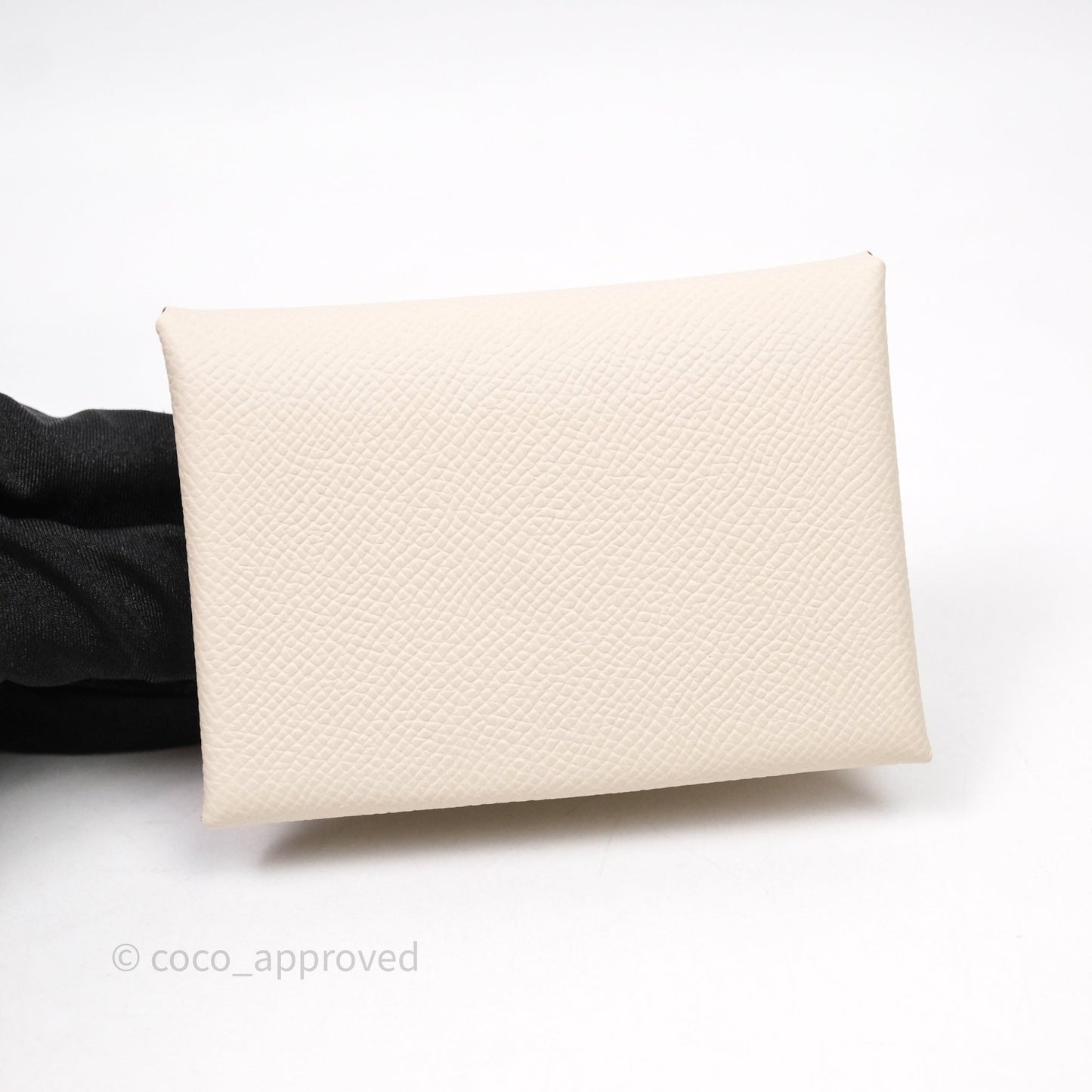Hermès Calvi Duo Compact Card Holder Beton 8L Epsom