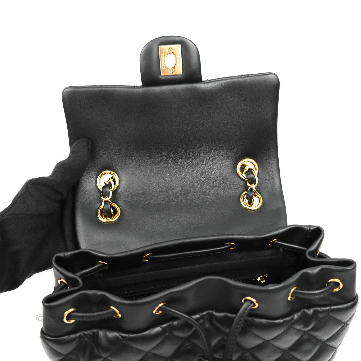 Chanel Quilted Small Urban Spirit Backpack Calfskin Black Gold Hardware