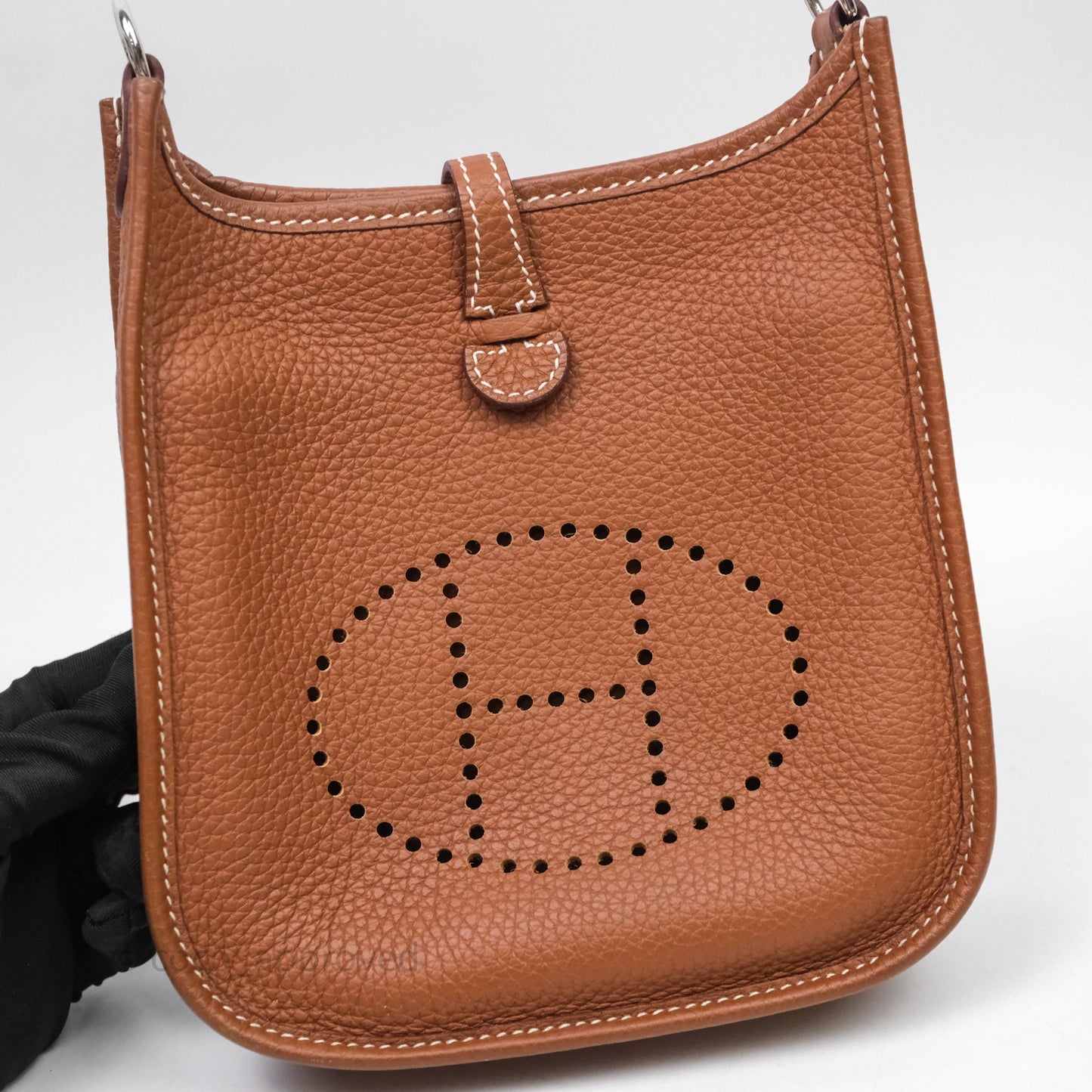 Hermès Mini Evelyne 16 Amazone Gold 37 Clemence Palladium Hardware