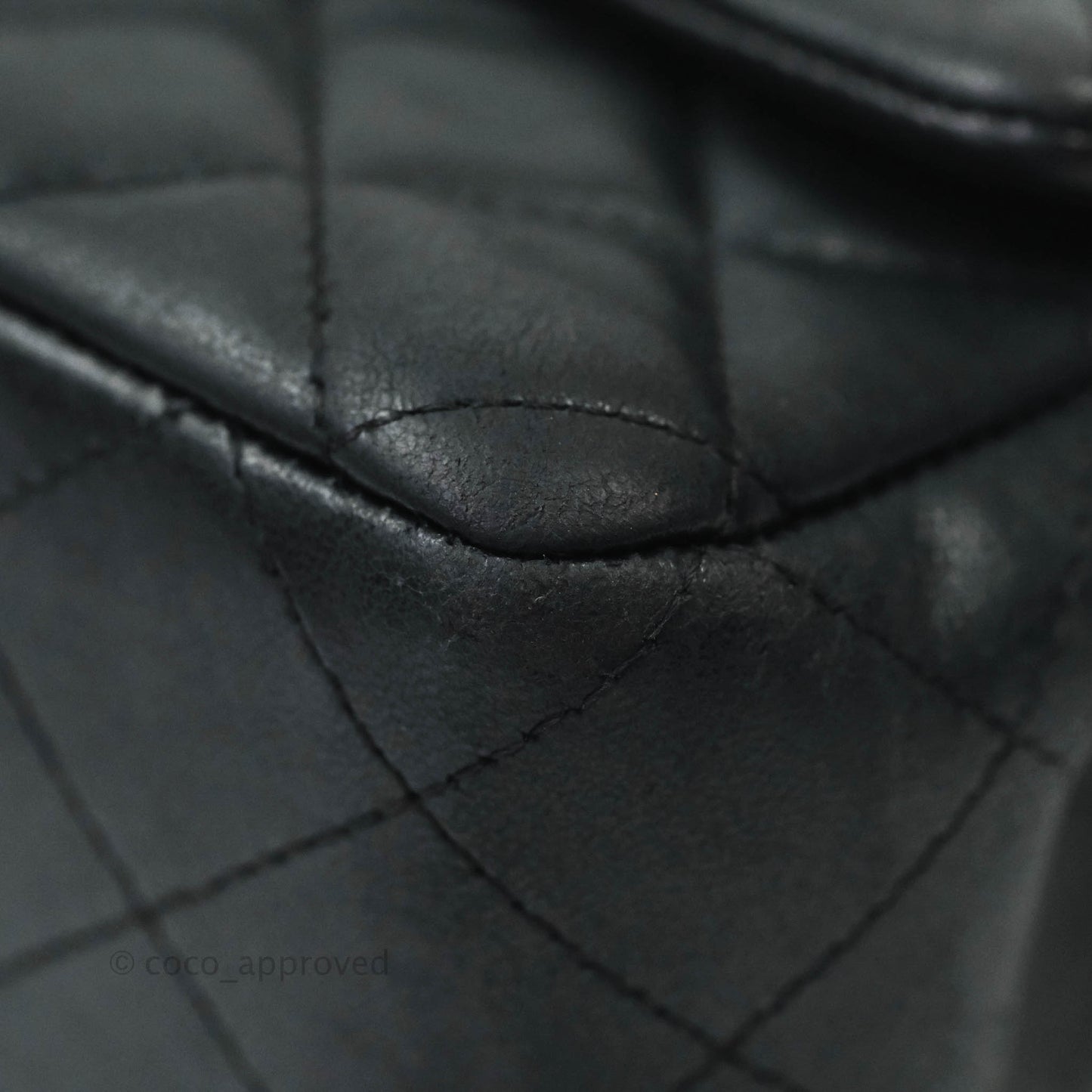 Chanel Classic Quilted Mini Rectangular Flap Black Lambskin Silver Hardware