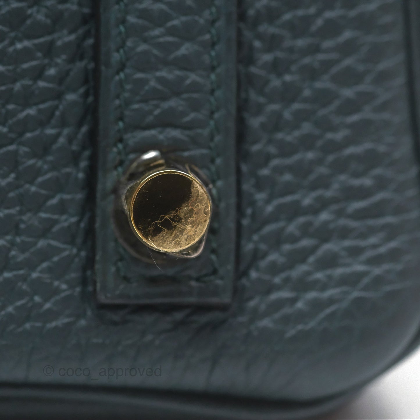 Hermès Birkin 25 Retourne Vert Cypres 6O Togo Gold Hardware