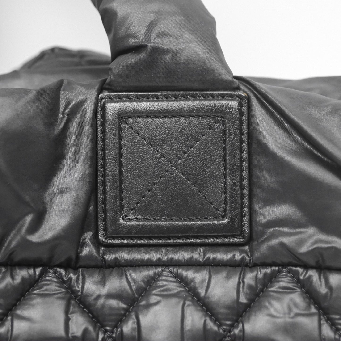 Chanel Coco Cocoon Tote Bag PM Black Nylon