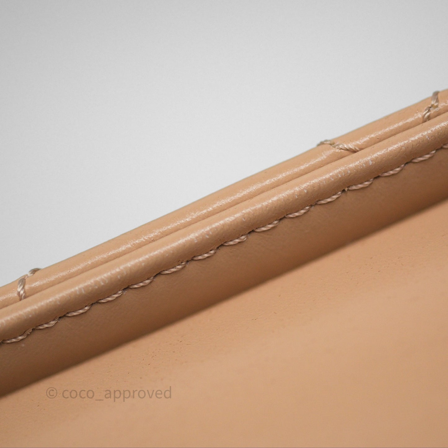 Chanel Quilted Mini Perfect Fit Adjustable Beige Calfskin Gold Hardware