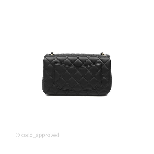 Chanel Ball Crush Mini Rectangular Black Lambskin Gold Hardware