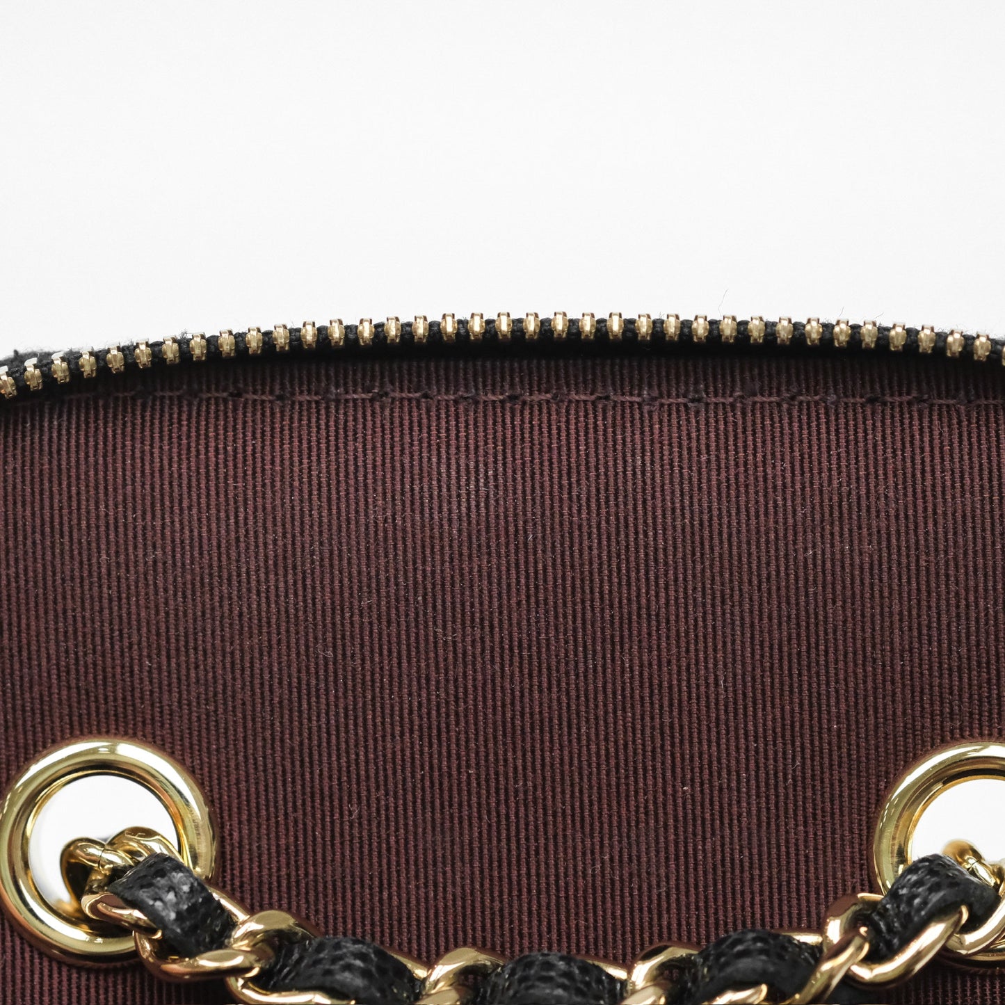 Chanel Mini Vanity With Chain Black Caviar Gold Hardware