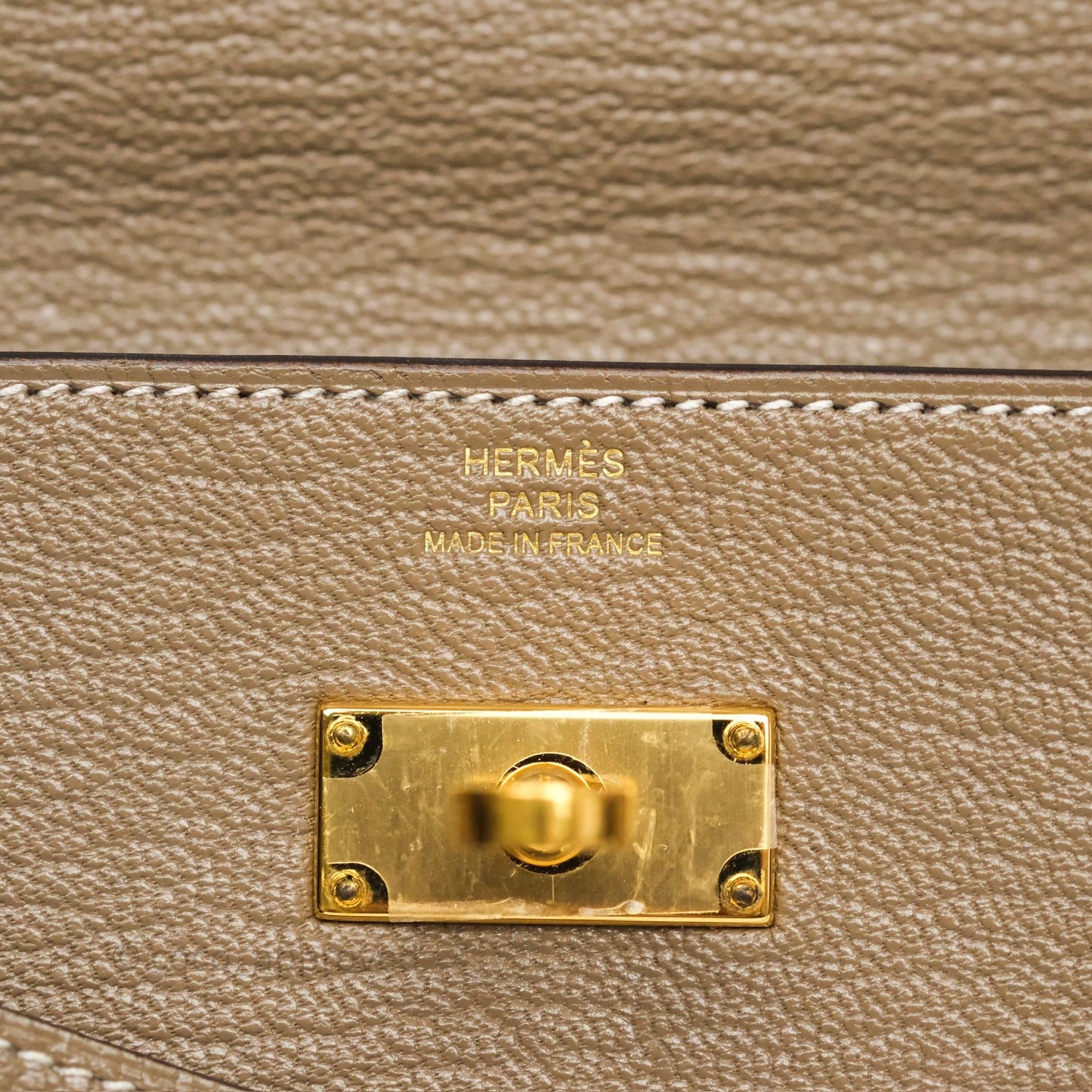 Hermès Kelly To Go Wallet Etoupe 18 Chevre Mysore Gold Hardware