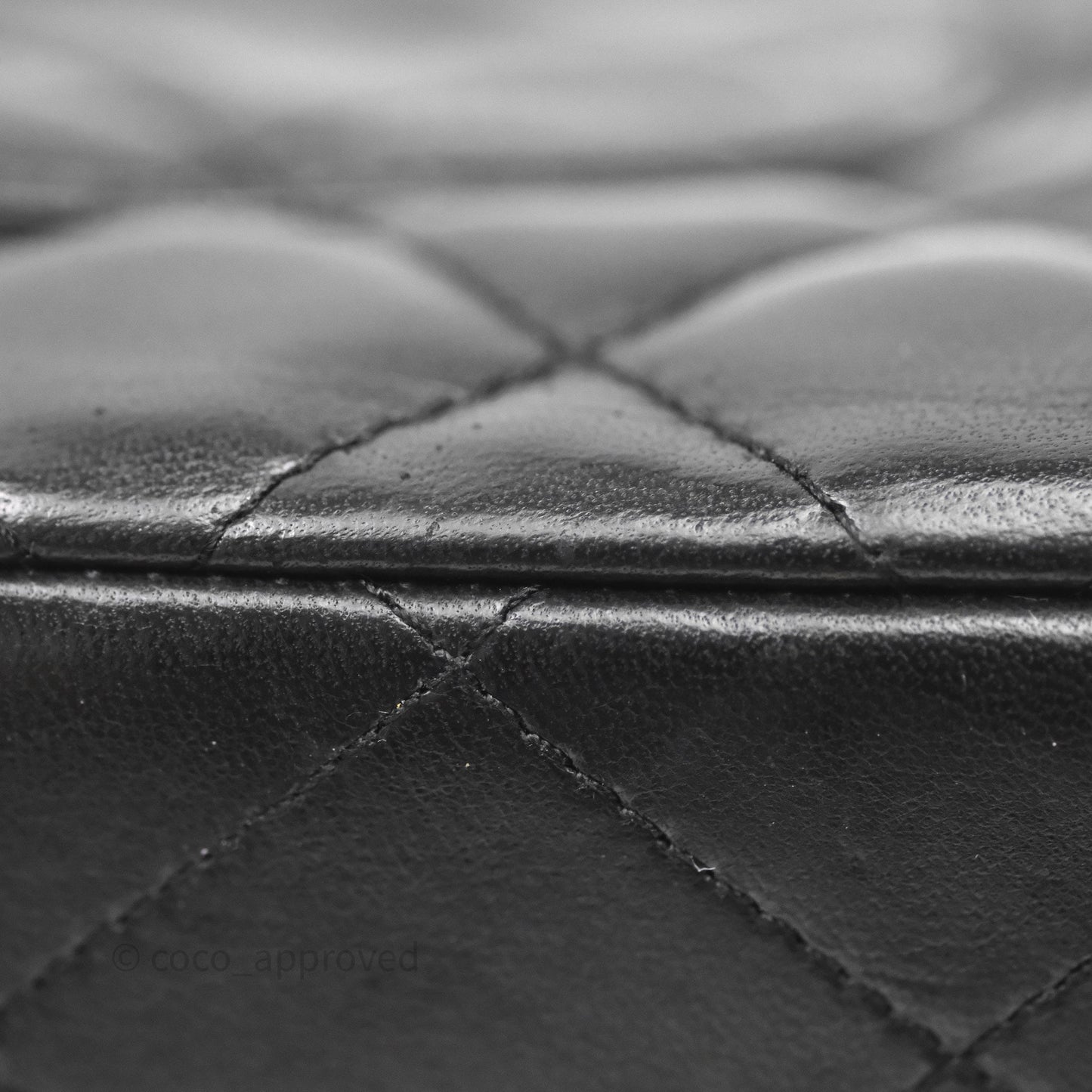 Chanel Jumbo Single Flap Black Lambskin Silver Hardware