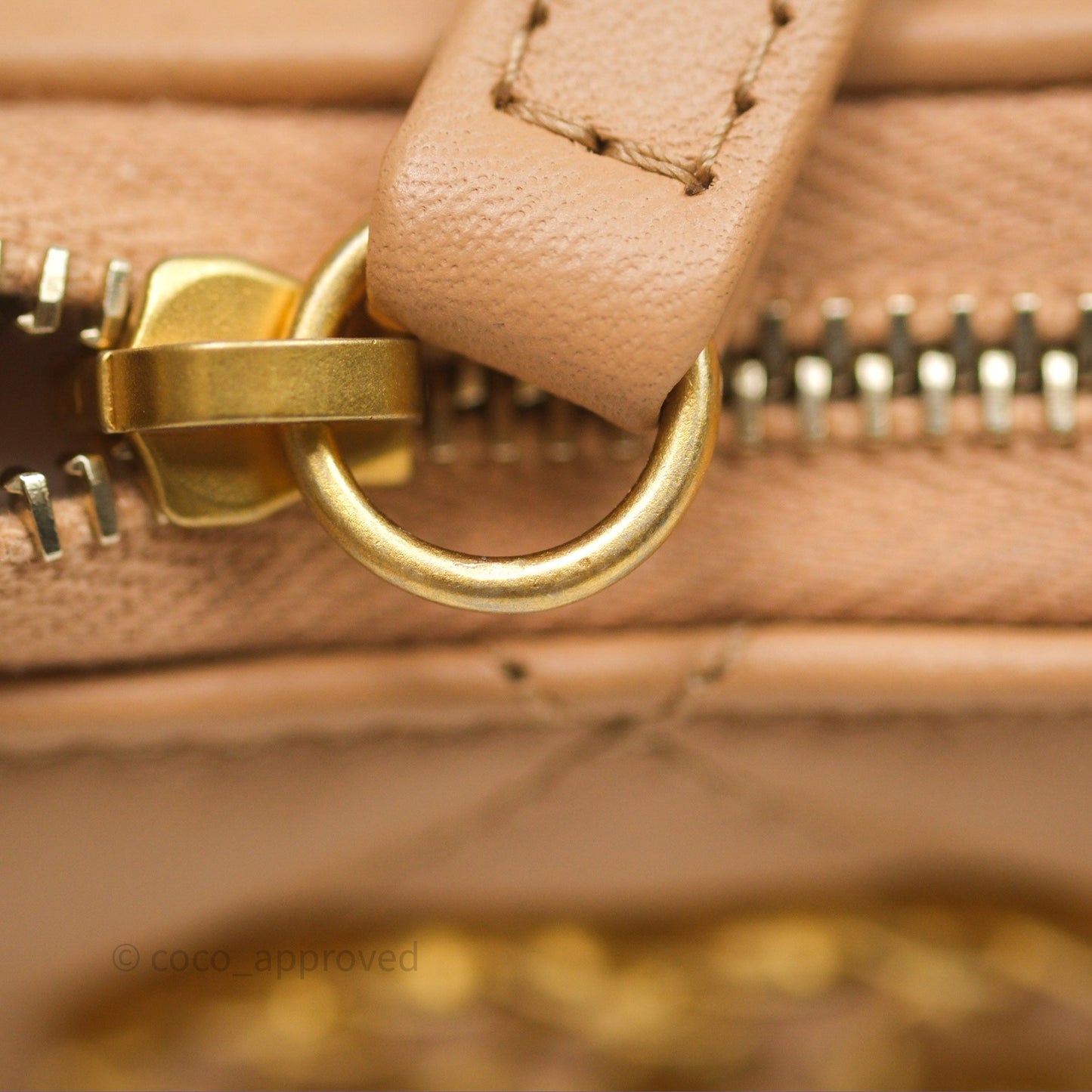 Chanel Large Hobo Bag Beige Aged Calfskin Aged Gold Hardware 23K