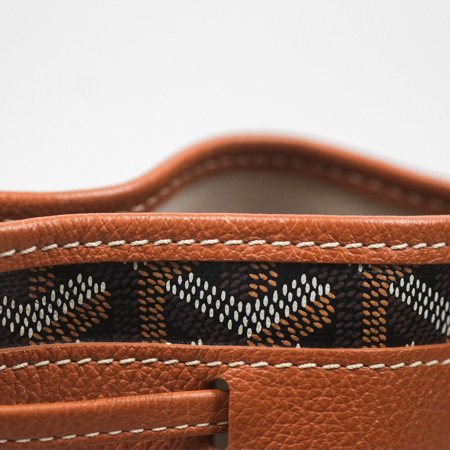 Goyard Petit Flot Bucket Bag Black & Tan Goyardine
