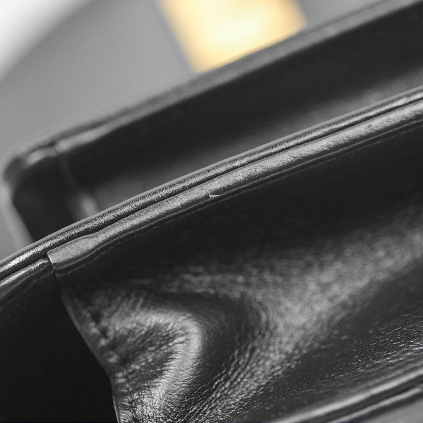 Chanel Chain Handle Small Flap Bag Black Calfskin