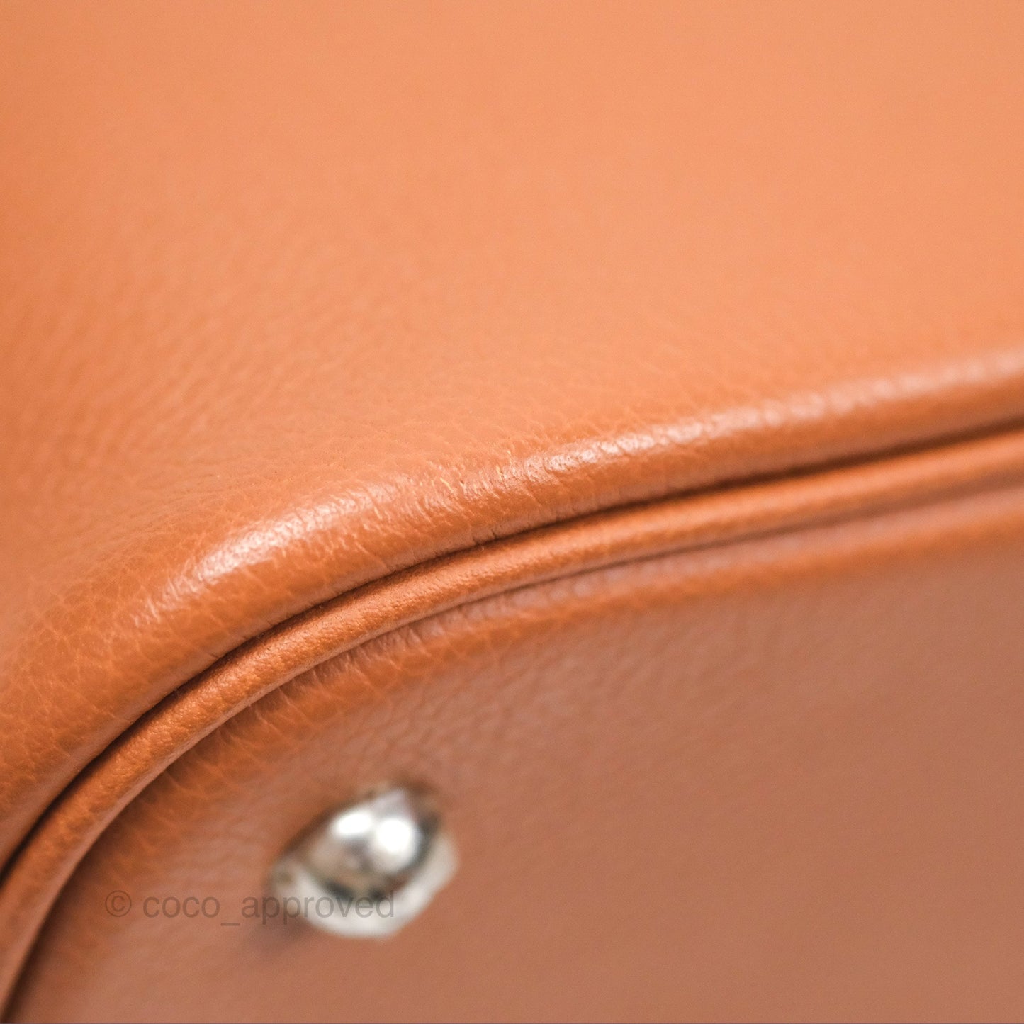 Hermès Bolide 1923 25 Gold 37 Evercolor Palladium Hardware