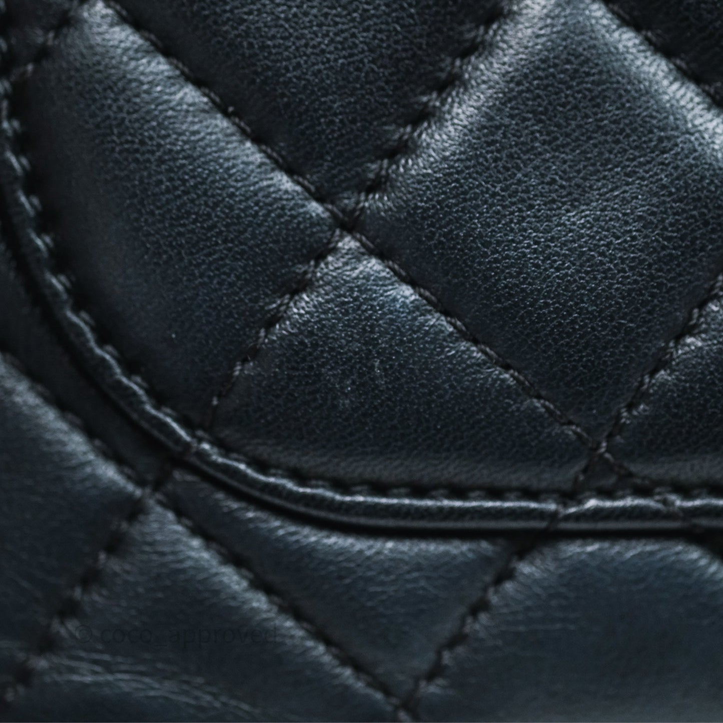 Chanel Pearl Crush Mini Square Quilted Black Lambskin Aged Gold Hardware