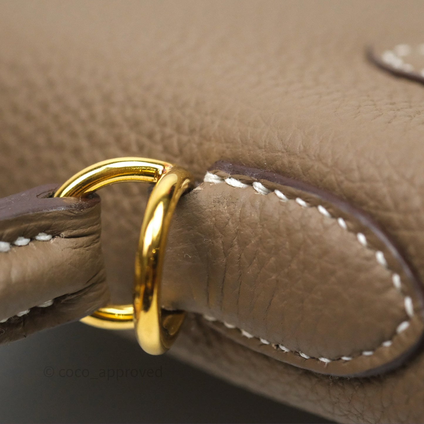 Hermès Retourne Kelly 25 Etoupe 18 Togo Gold Hardware