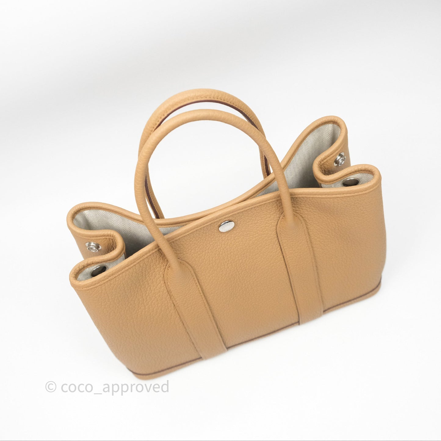 Hermès Garden Party 30 Biscuit 48 Negonda Palladium Hardware