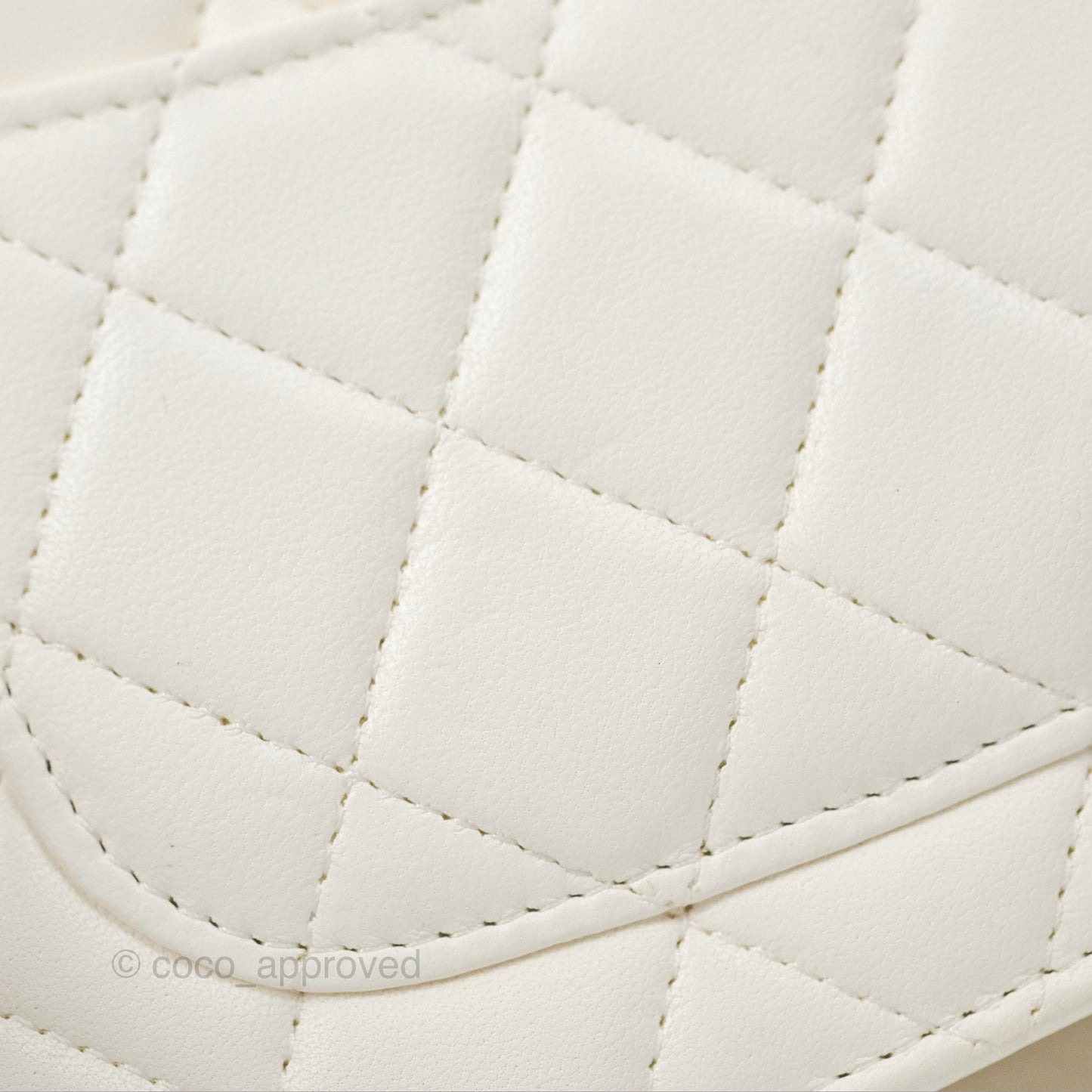 Chanel Quilted WOC White Lambskin Gold Hardware With Charms