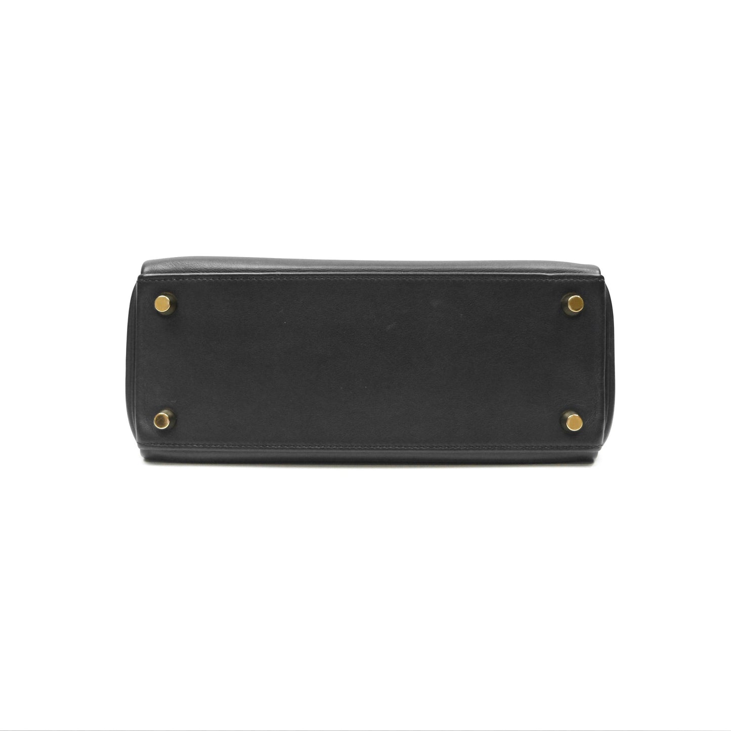 Hermès Retourne Kelly 25 Black Noir 89 Swift Gold Hardware