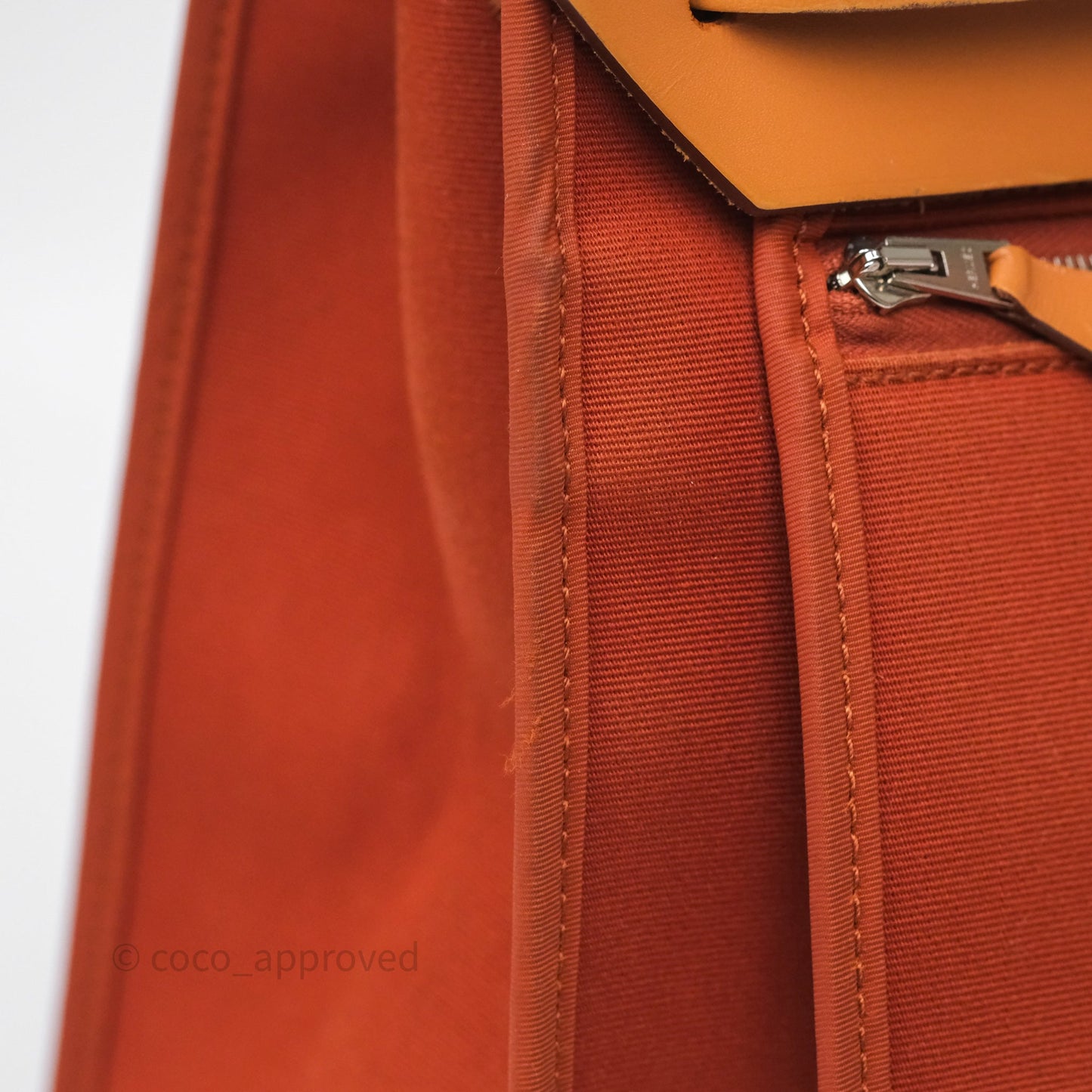 Hermès Herbag Zip 31 Cuivre Canvas Palladium Hardware