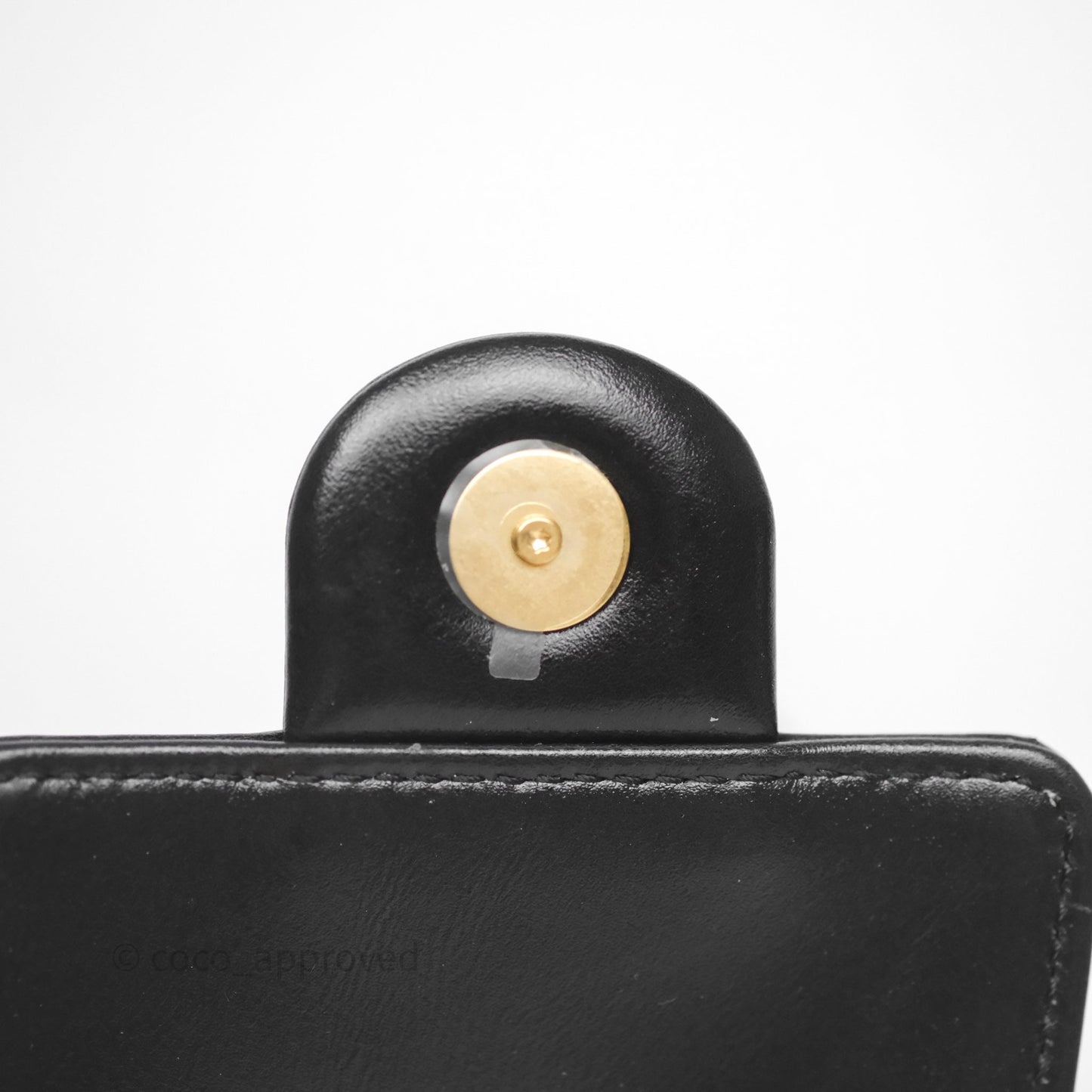 Chanel 25 Mini Black Shiny Crumpled Calfskin Mixed Hardware