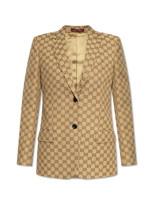 Luxury Gucci Trending 2025 Interlocking G Jacket Beige Ebony