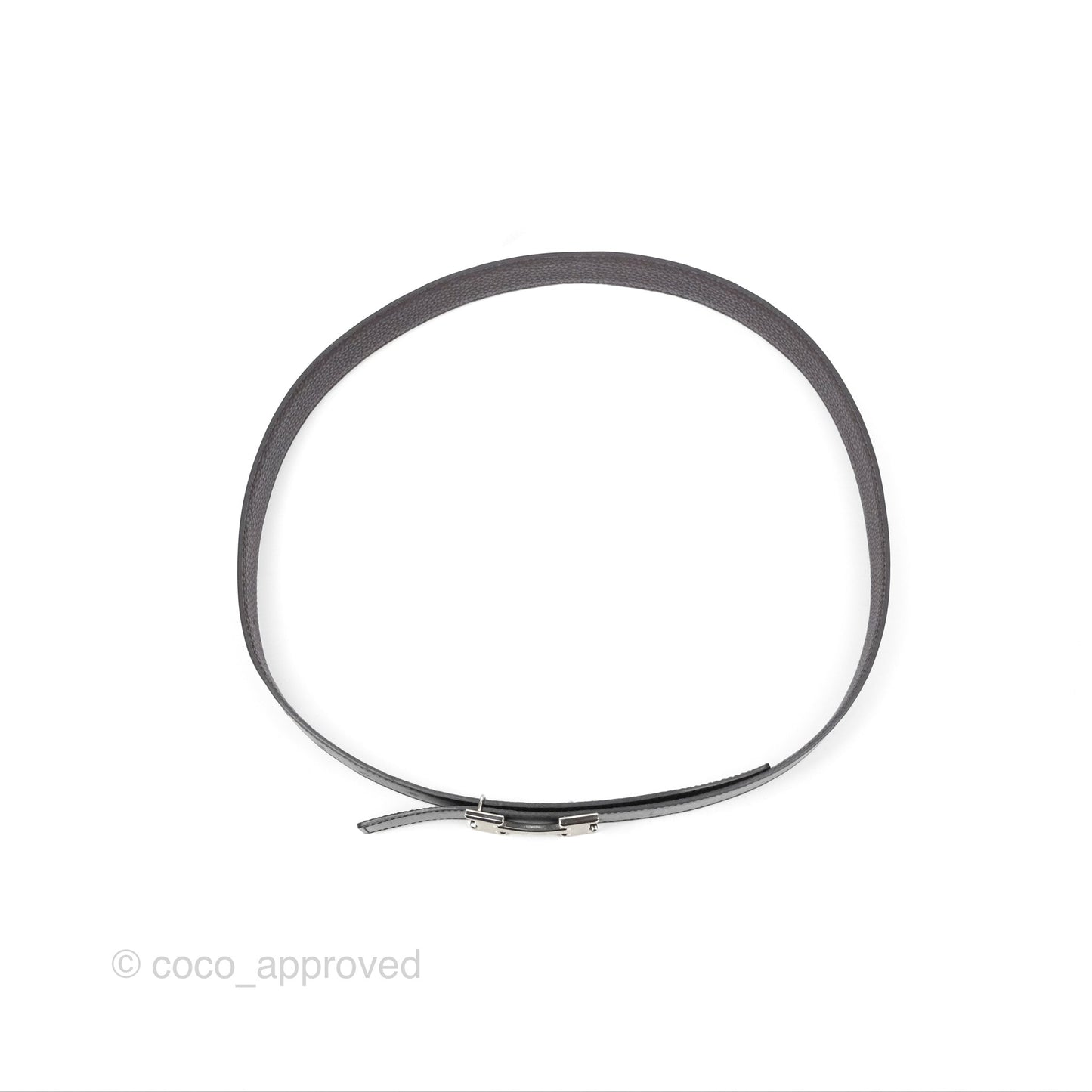 Hermès H Belt Buckle & Reversible Strap Black Palladium Hardware