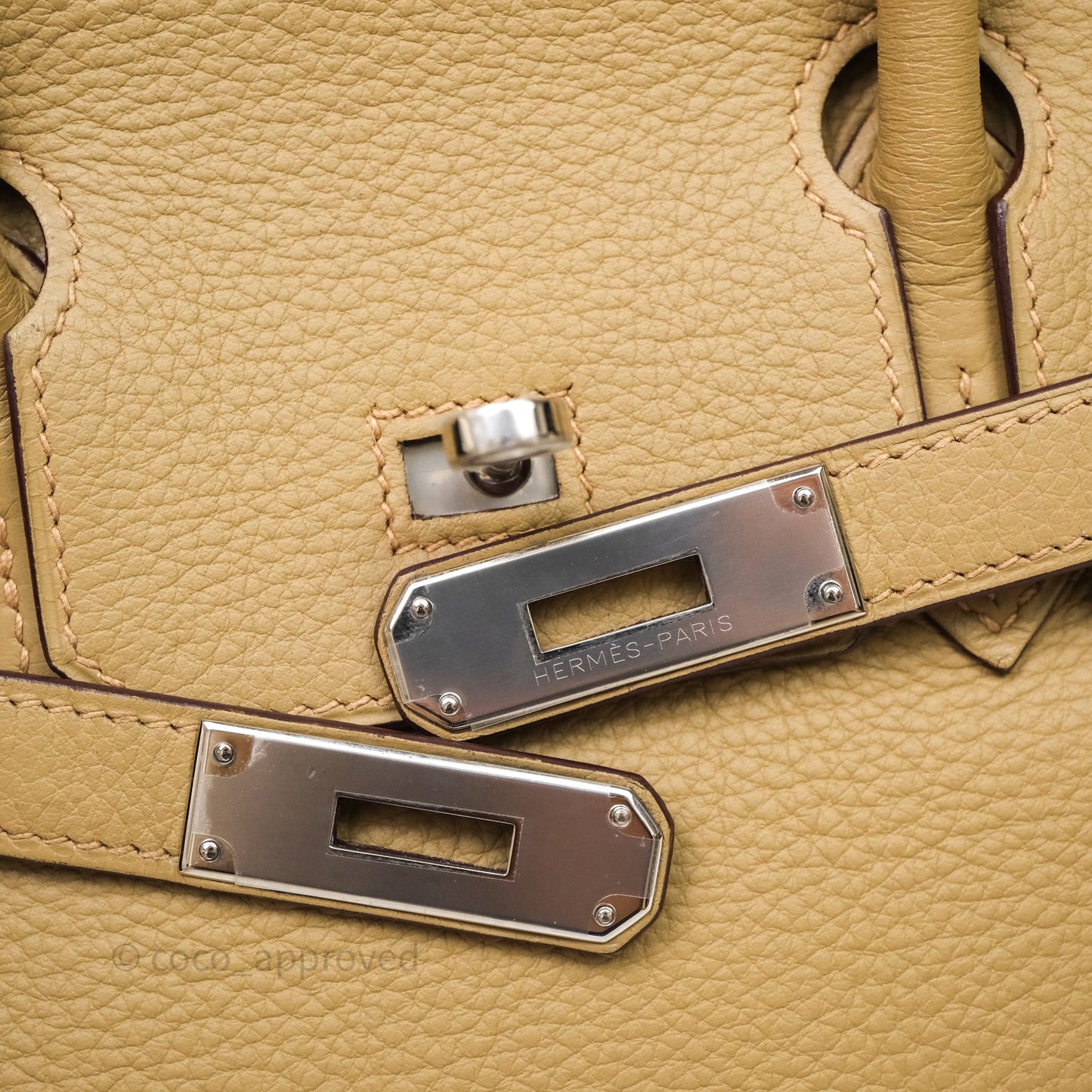 Hermès Birkin 30 Tabac-Camel 24 Togo Palladium Hardware