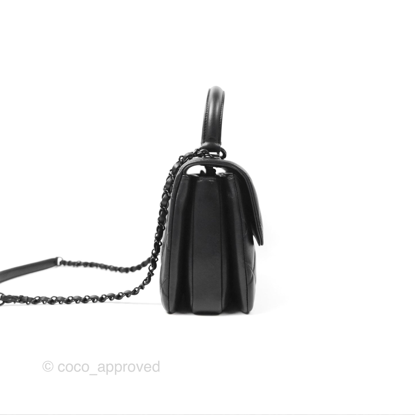 Chanel Small Trendy CC So Black Lambskin