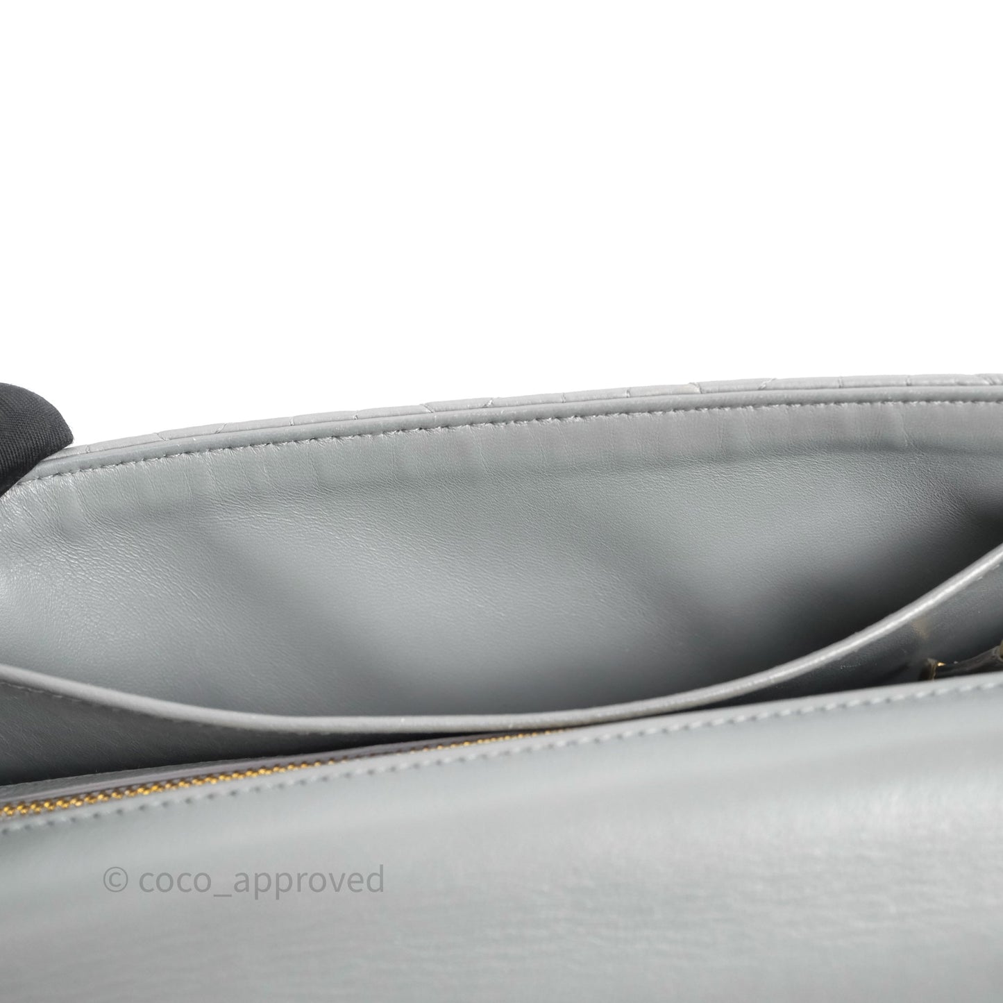 Christian Dior Caro Bag Medium Stone Grey Cannage Calfskin Gold Hardware