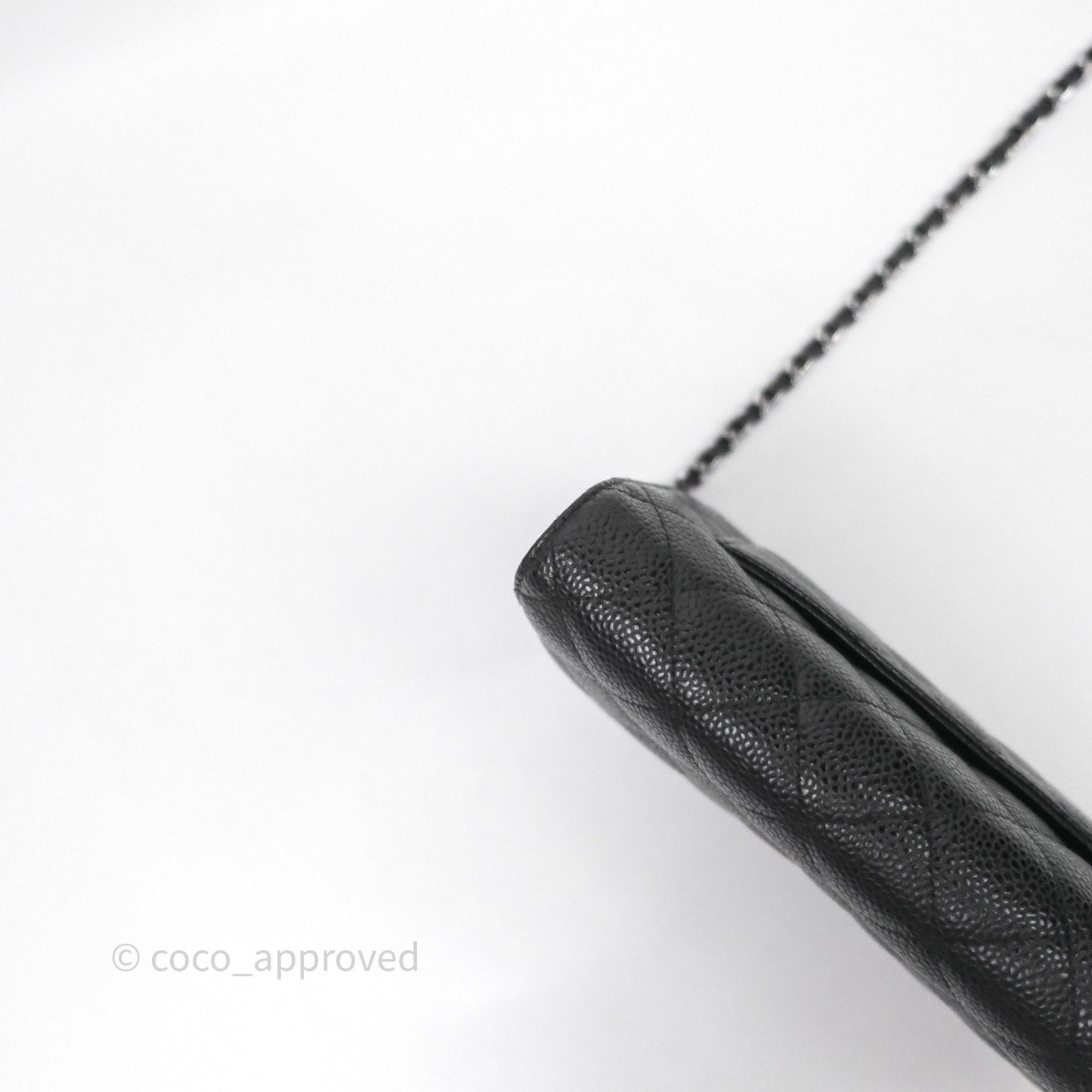 Chanel Quilted Classic WOC Black Caviar Silver Hardware