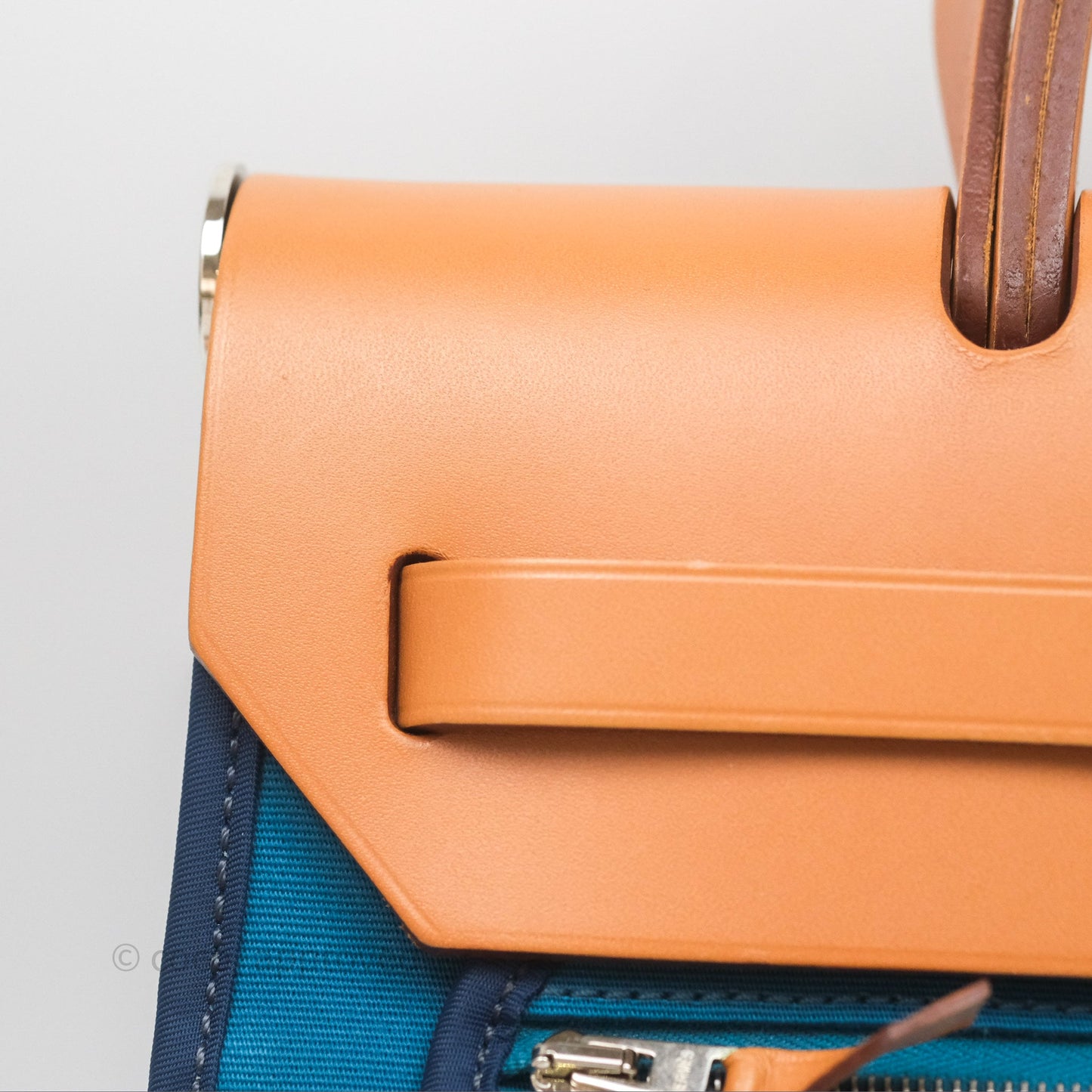 Hermès Herbag Zip 31 Vache Hunter Bleu Izmir 7W/ Bleu de Malte 7L Palladium Hardware