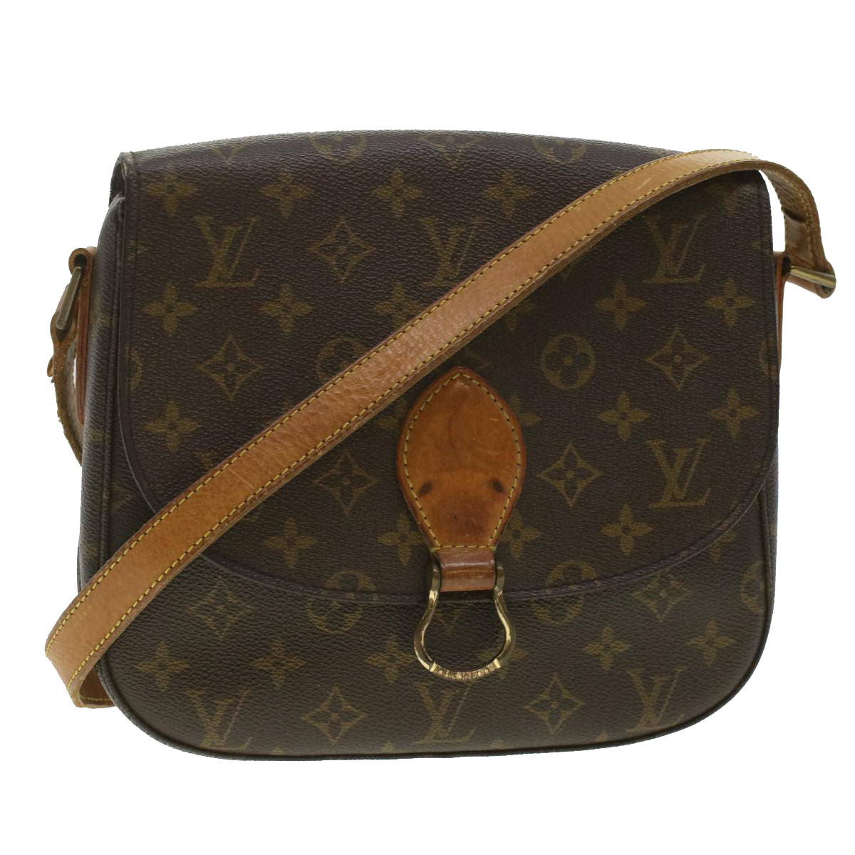 LOUIS VUITTON Monogram Saint Cloud GM Shoulder Bag M51242 LV 37174