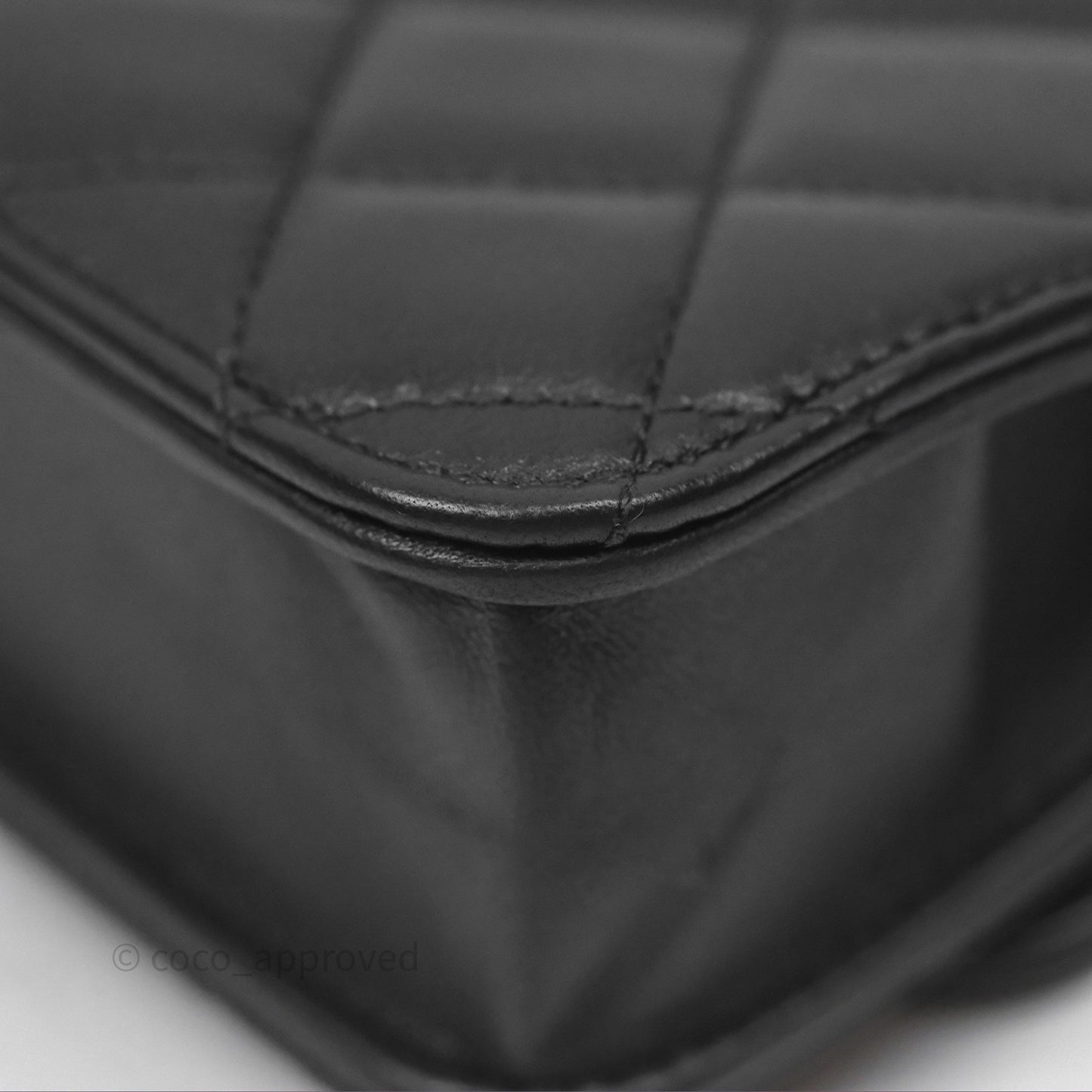 Chanel Top Handle Mini WOC Black Lambskin Gold Hardware