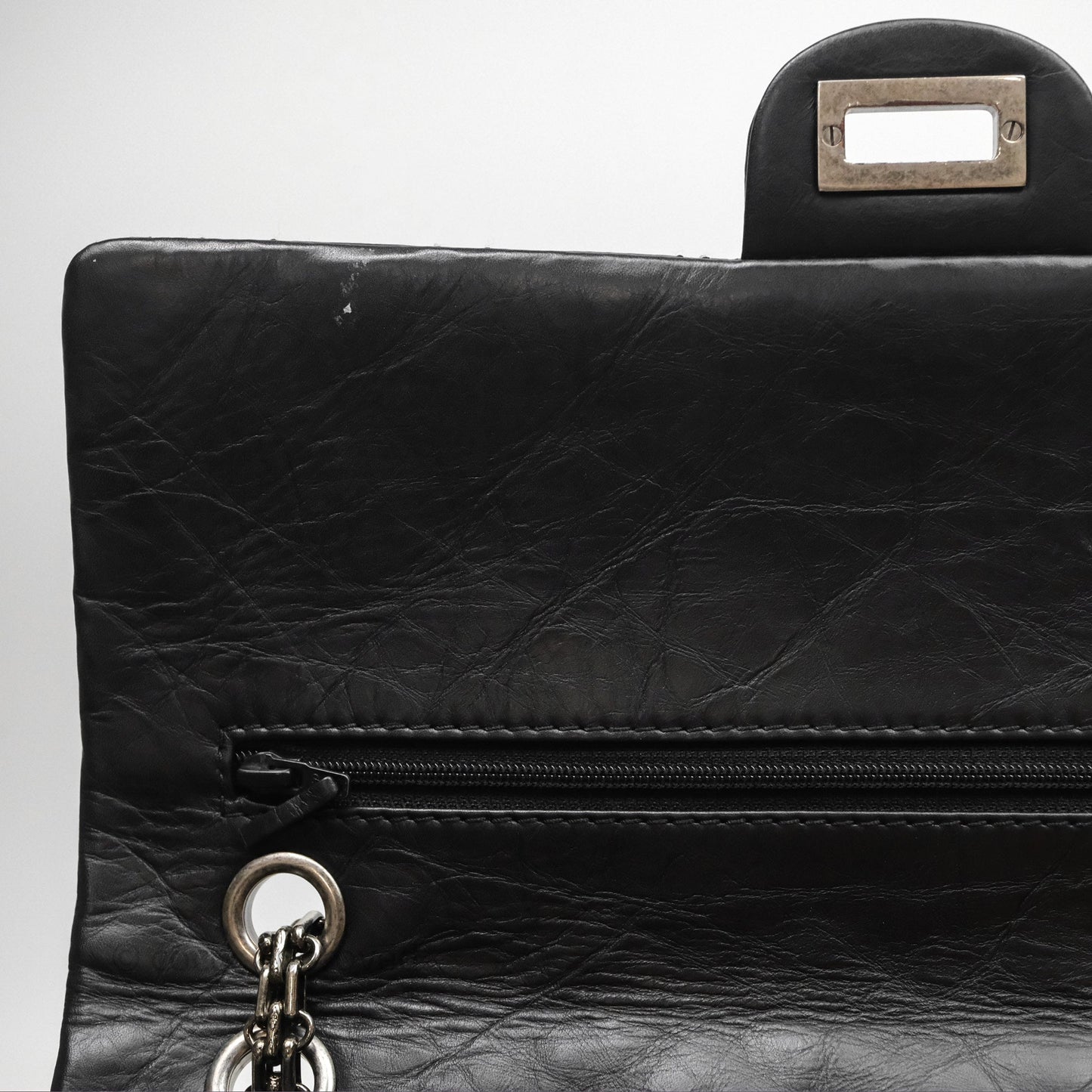 Chanel Reissue Quilted Aged Calfskin Black Ruthenium Hardware 226