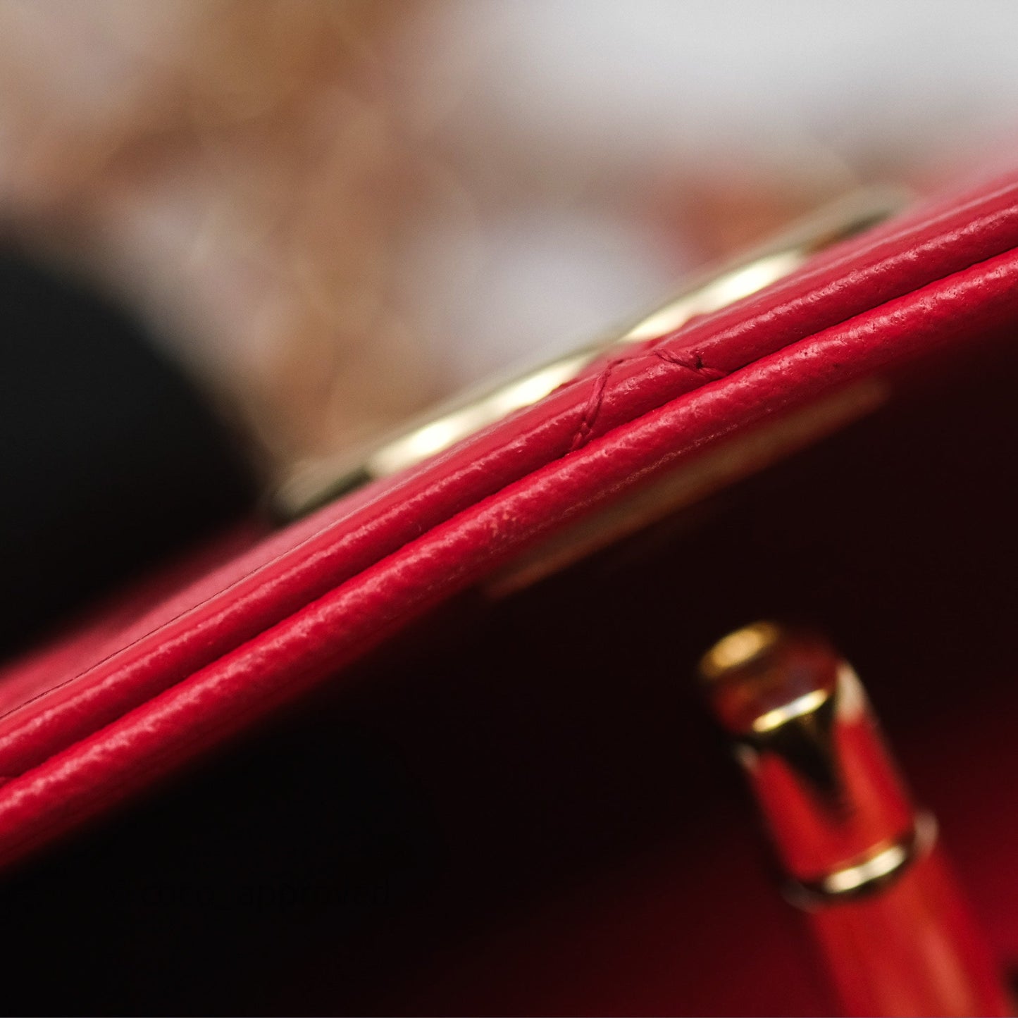 Chanel Mini Quilted Trendy CC Clutch With Chain Red Lambskin Gold Hardware