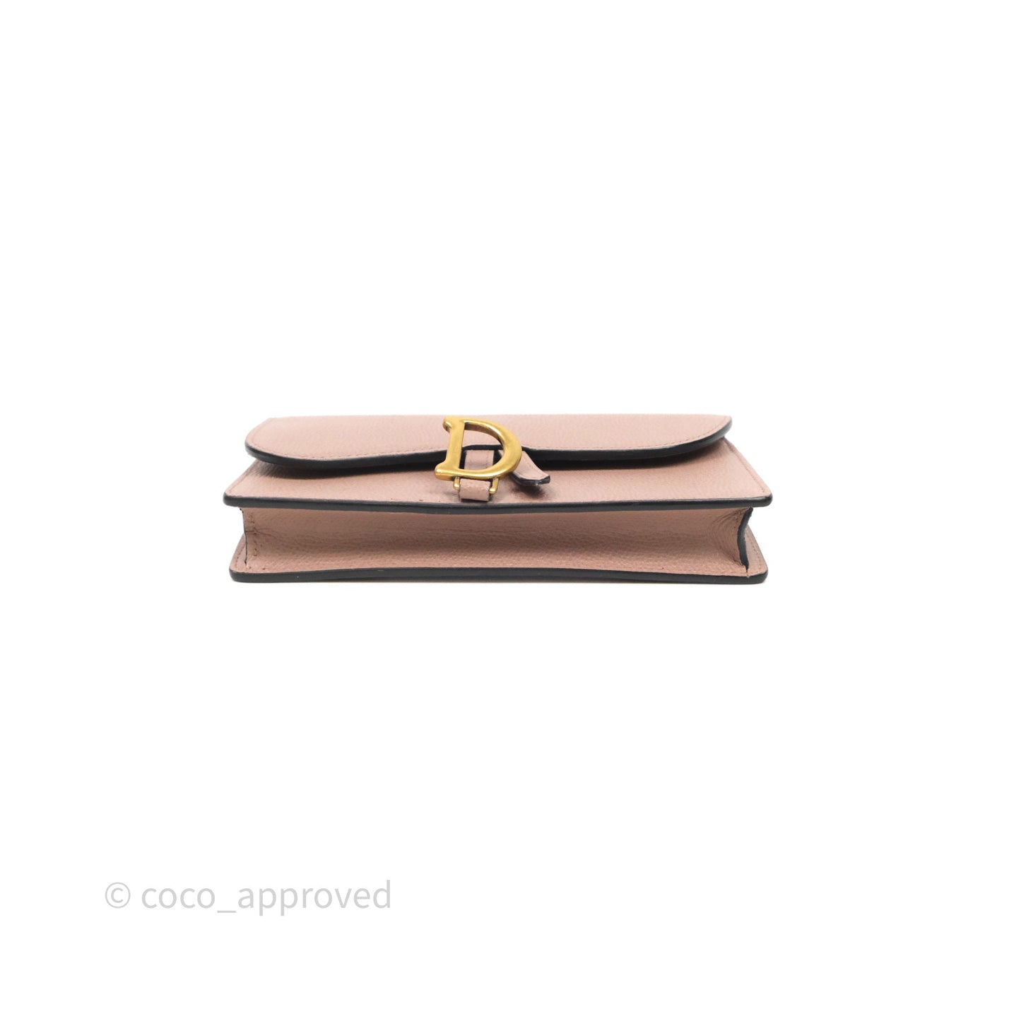 Christian Dior Saddle Belt Pouch Dusty Pink Matte Calfskin Gold Hardware