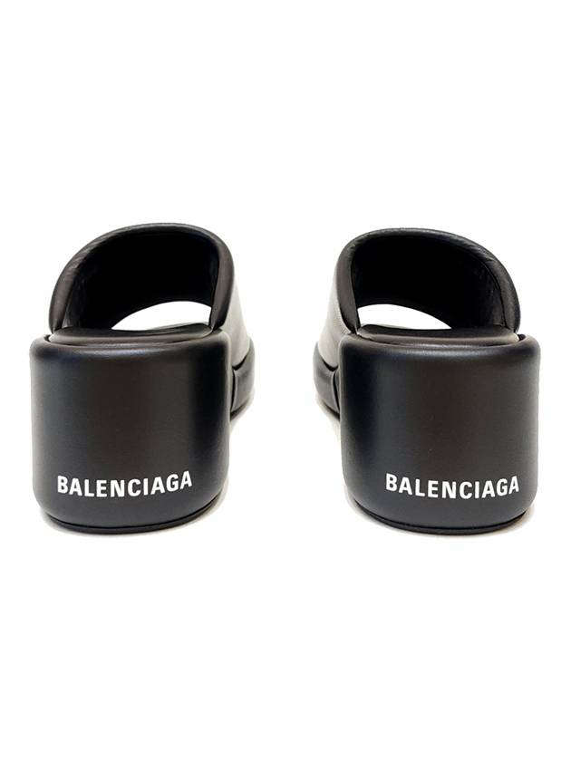 Luxury Balenciaga Rise Wedge Sandals Black