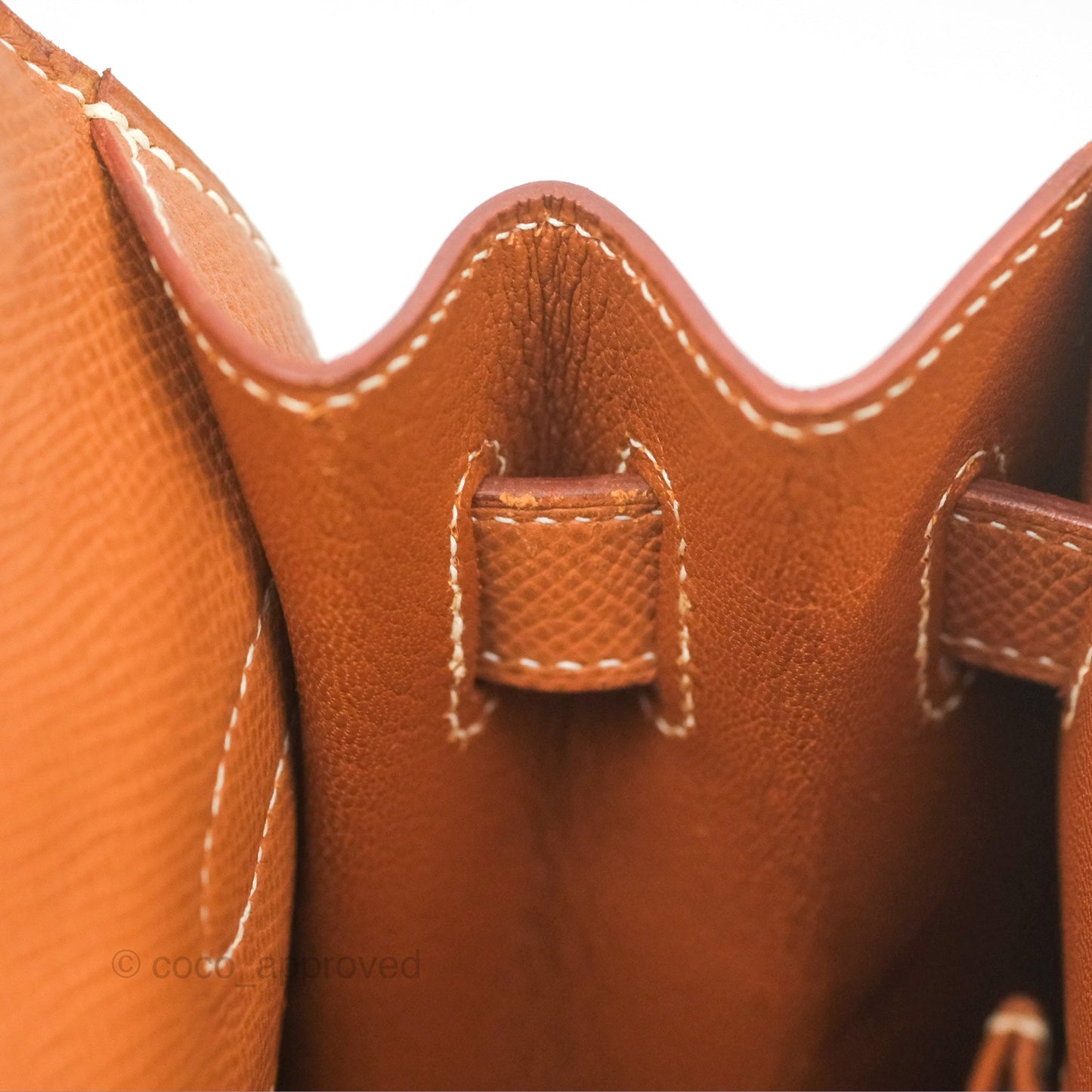Hermès Kelly 32 Sellier Gold Epsom Gold Hardware