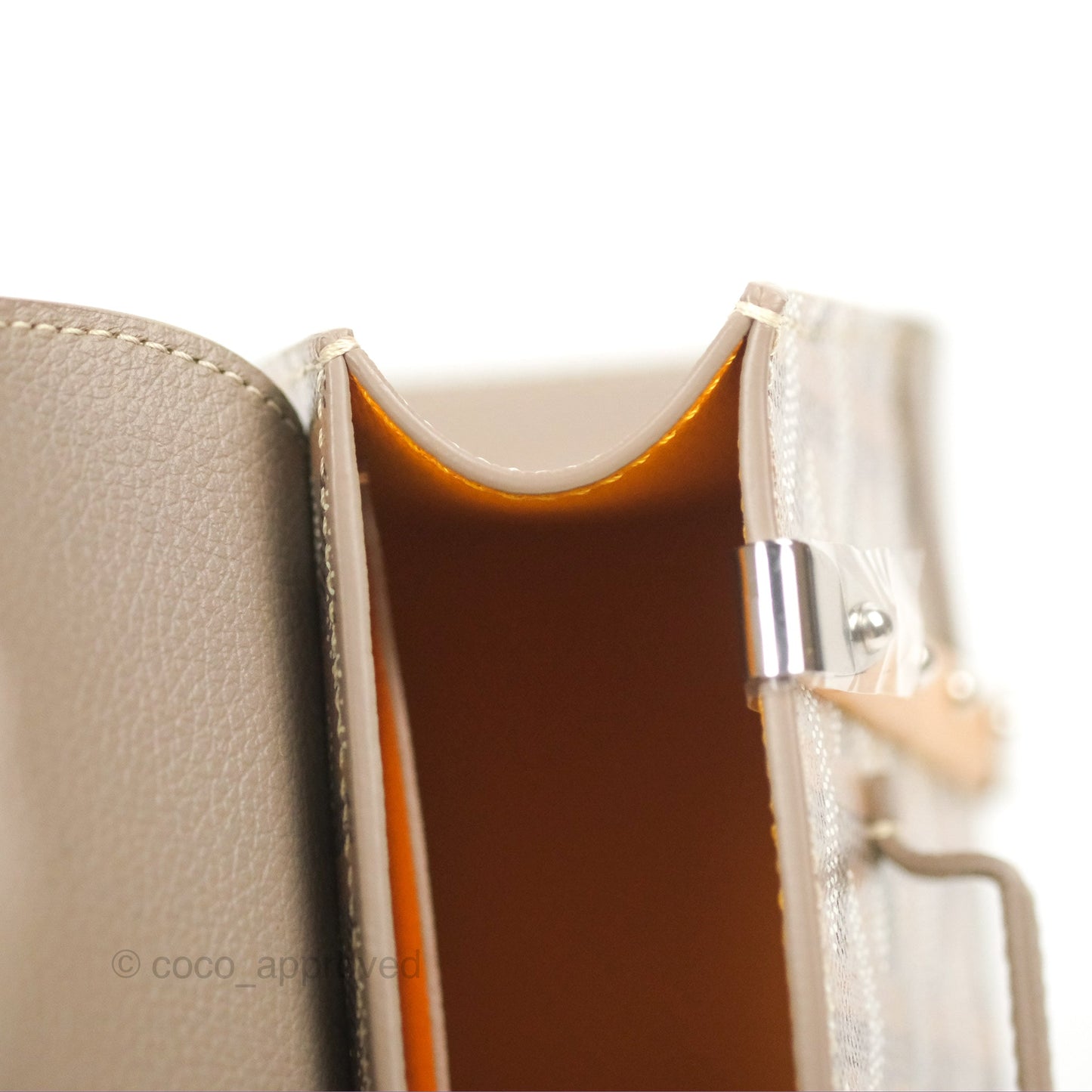 Goyard Saïgon Structuré Nano Bag Grege Silver Hardware