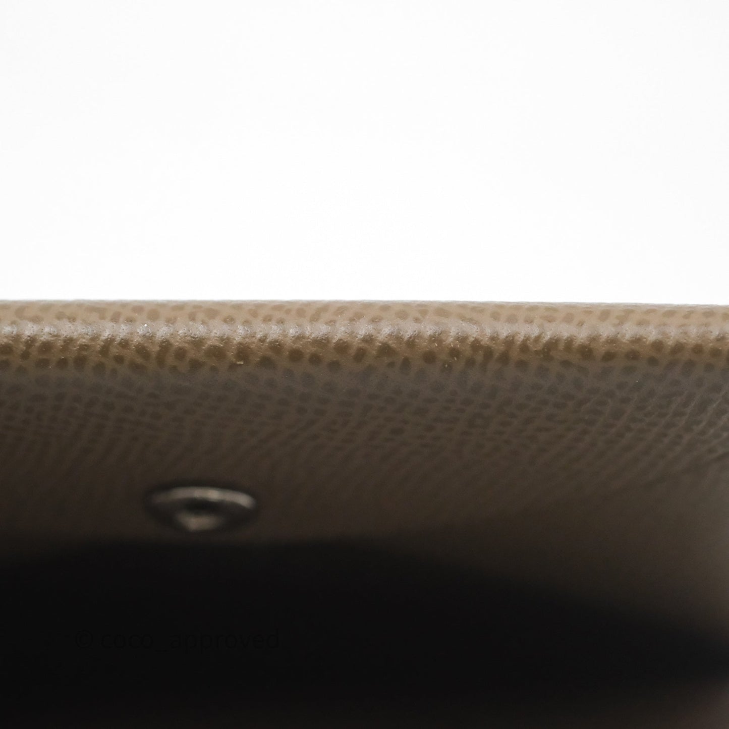 Hermès Calvi Duo Compact Card Holder Etoupe Epsom Palladium Hardware