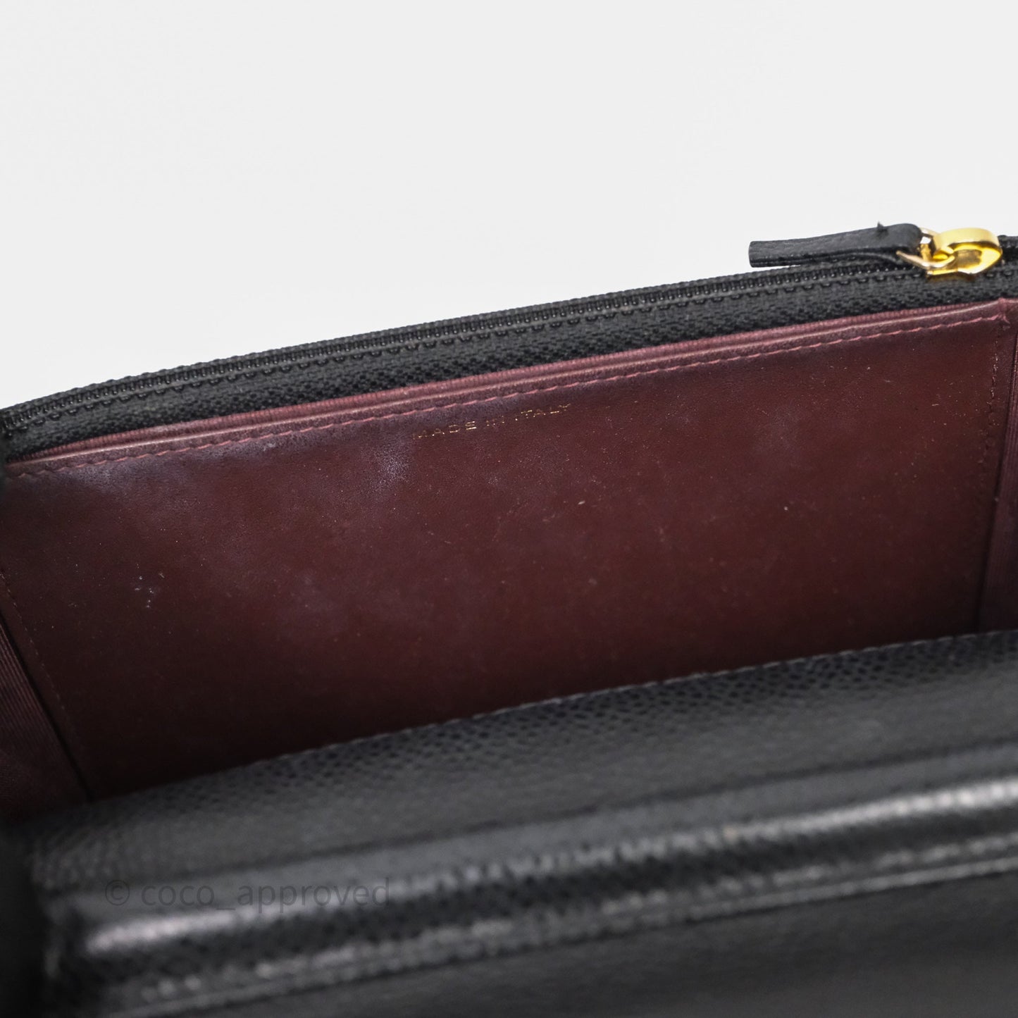 Chanel Classic Wallet On Chain WOC Quilted Black Caviar Gold Hardware
