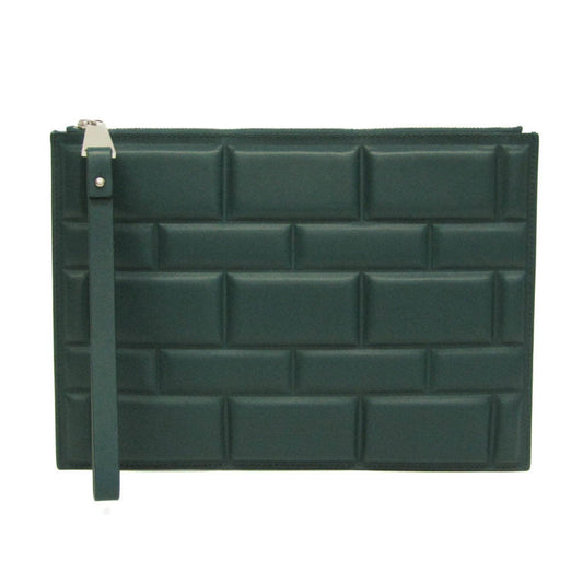Luxury Bottega Veneta Bloc Leather Clutch Bag ()