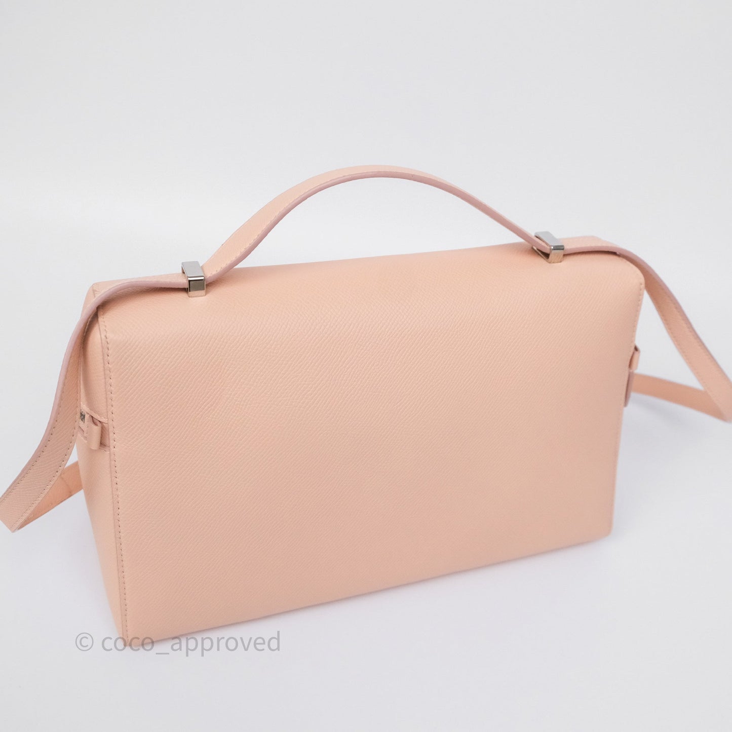 Loro Piana Extra Bag L27 Pink Calfskin Silver Hardware