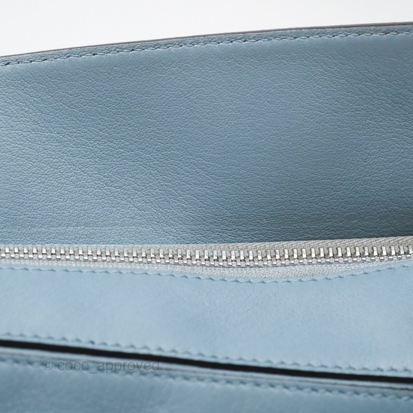 Loewe Small Puzzle Bag Blue Calfskin Silver Hardware