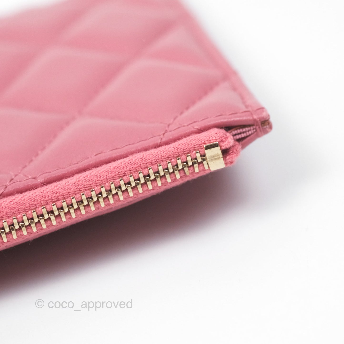Chanel Boy Long Pouch Wallet Dusty Pink Lambskin Aged Gold Hardware