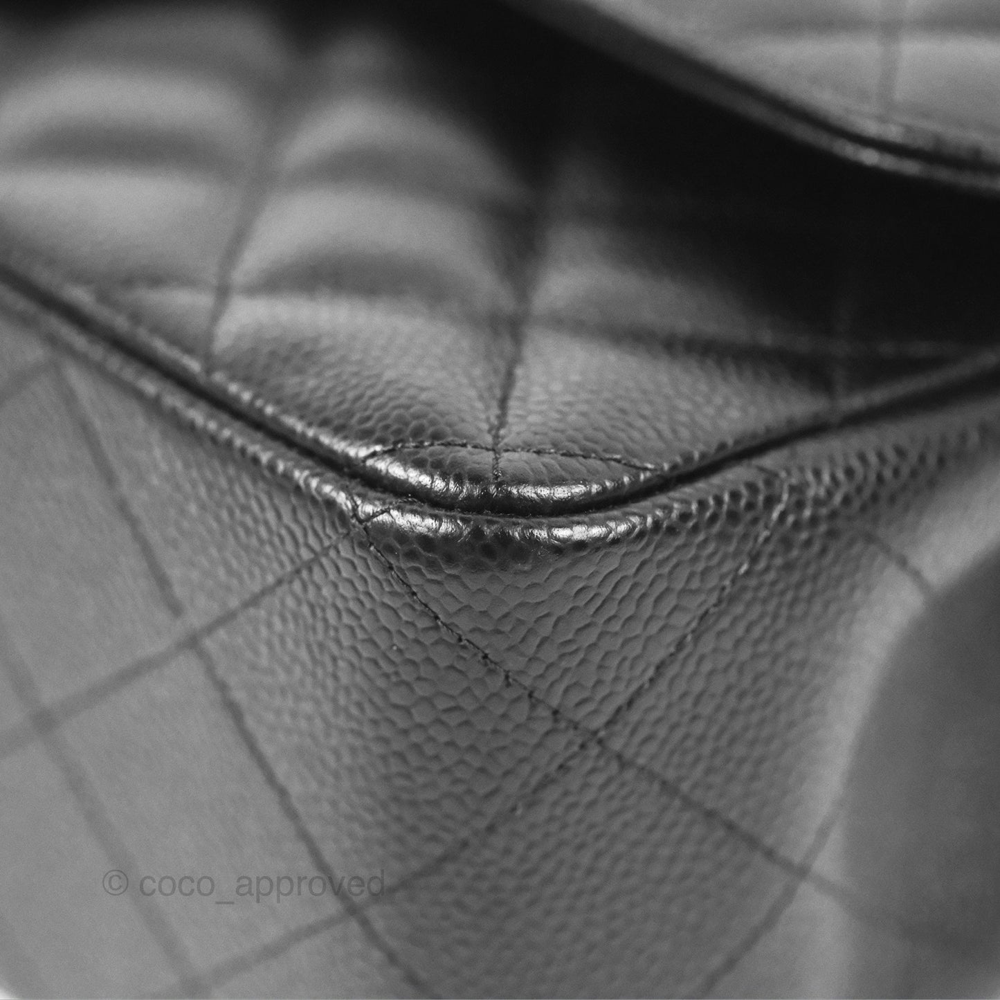 Chanel Jumbo Double Flap Black Caviar Silver Hardware⁣⁣