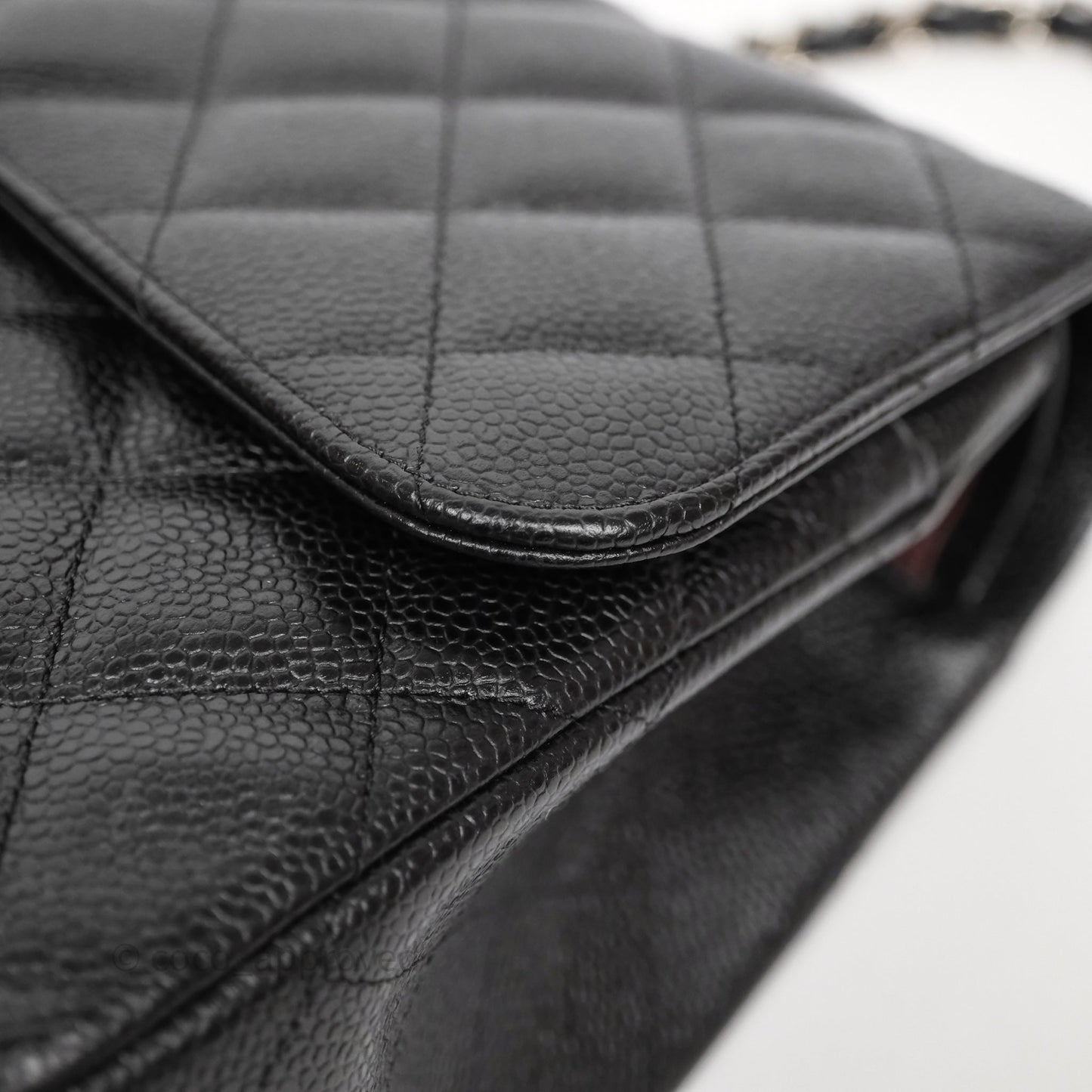 Chanel Jumbo Double Flap Black Caviar Silver Hardware⁣⁣