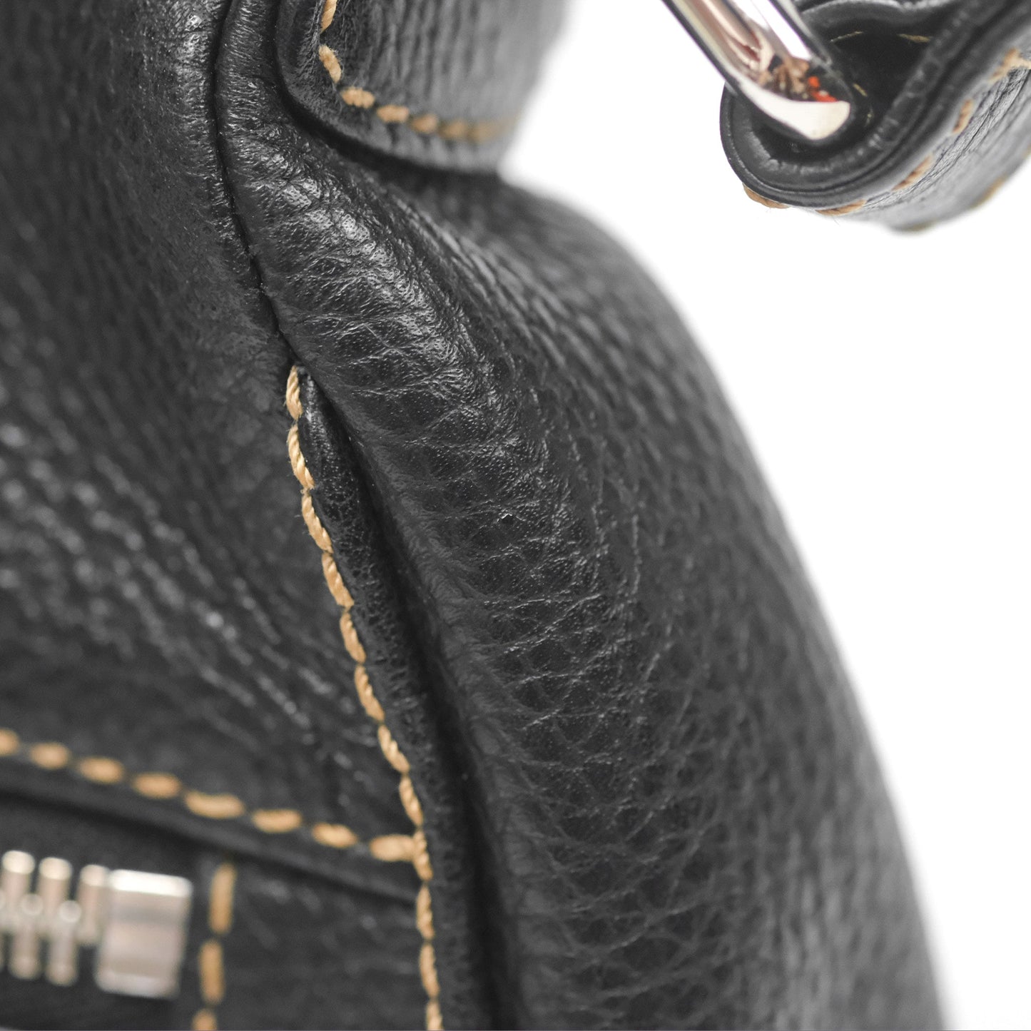 Chanel Vintage Fringe CC Shoulder Bag Black Calfskin
